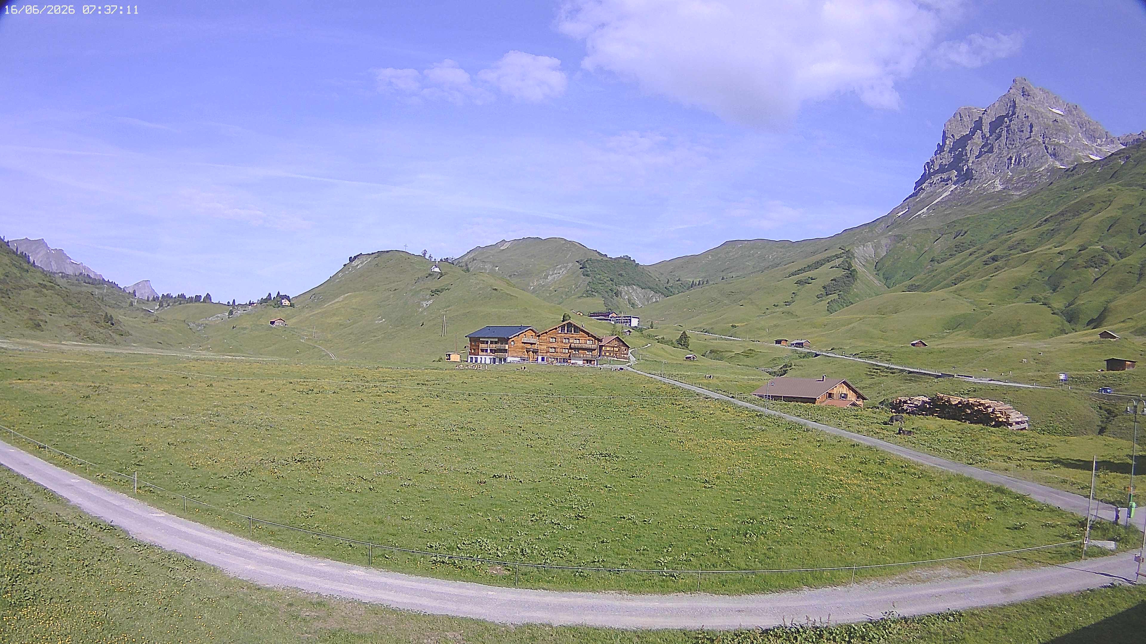 Archiv Foto Webcam Jägeralpe bei Warth