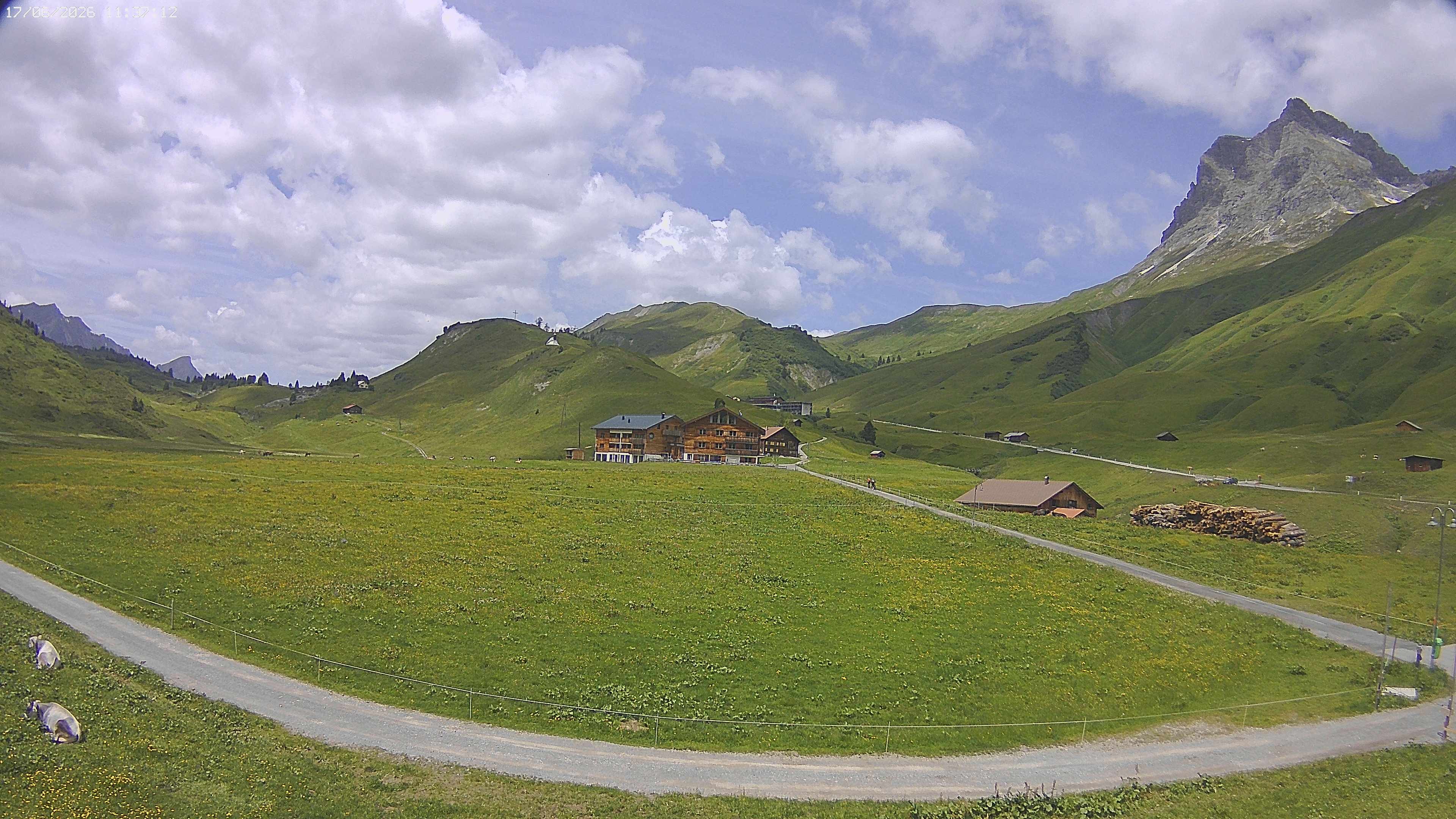 Archiv Foto Webcam Jägeralpe bei Warth