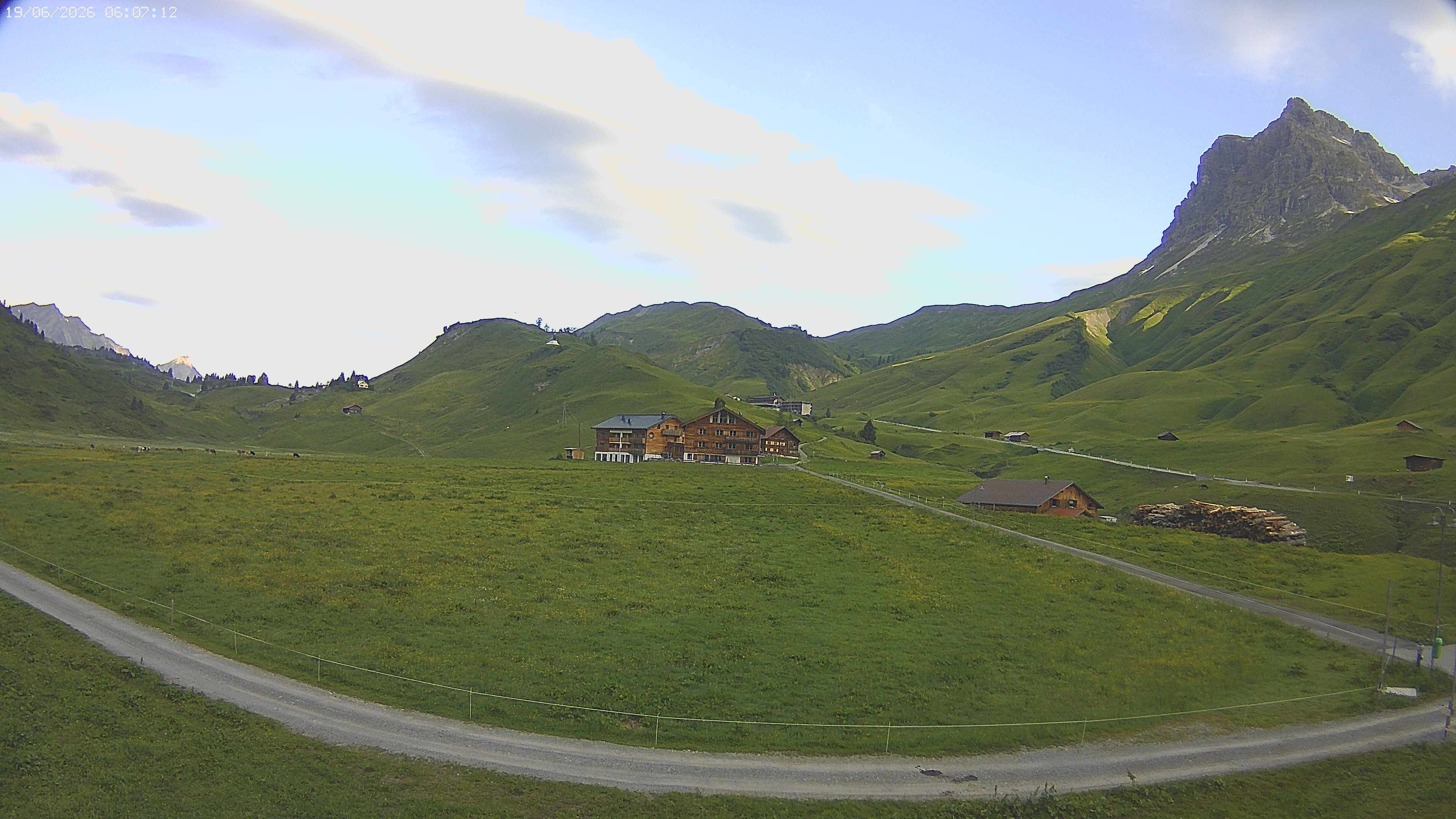 Archiv Foto Webcam Jägeralpe bei Warth