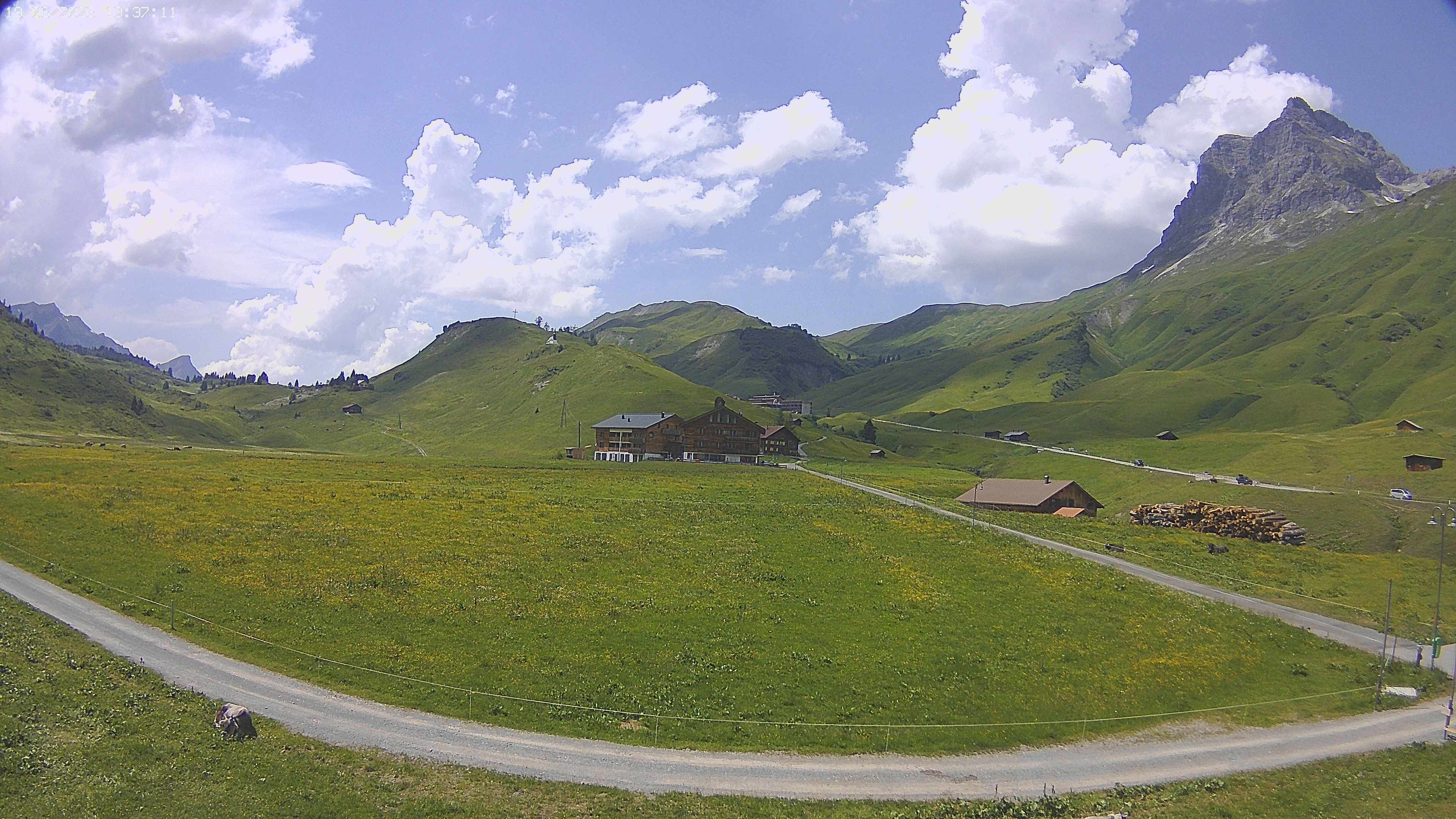 Archiv Foto Webcam Jägeralpe bei Warth