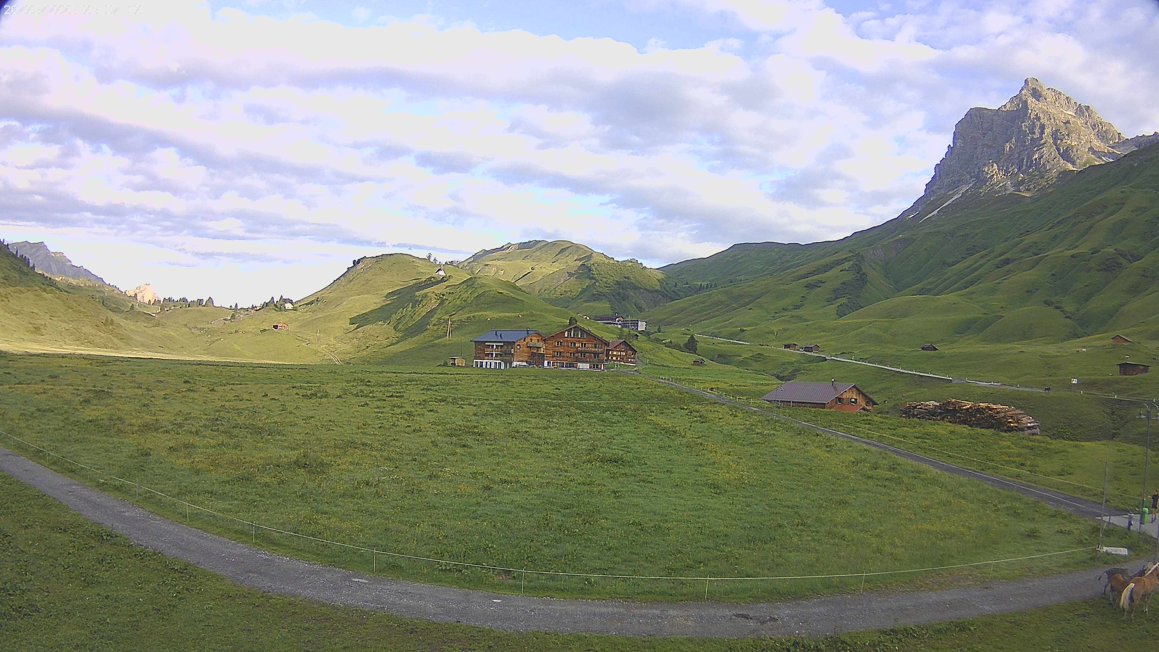 Archiv Foto Webcam Jägeralpe bei Warth