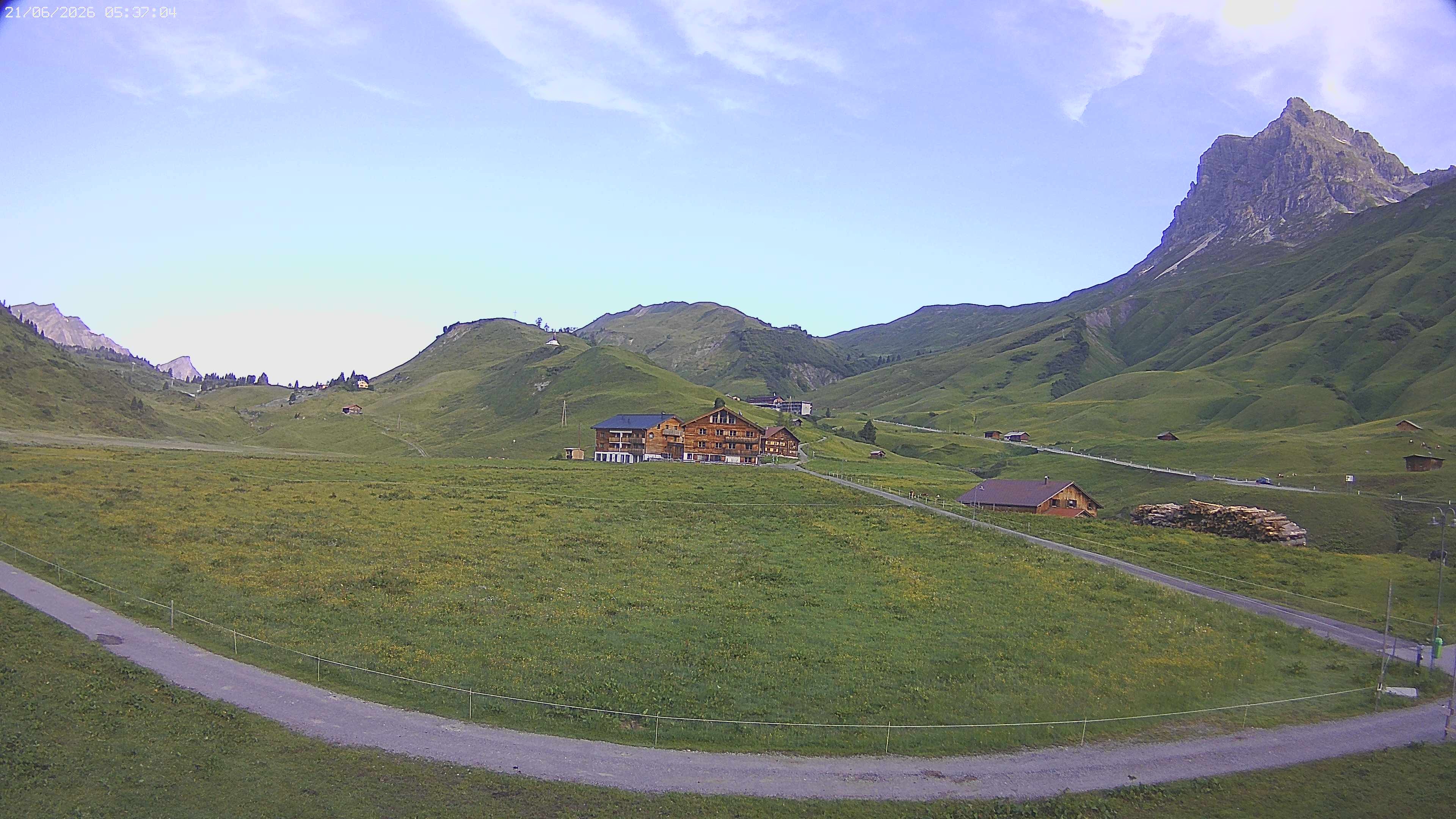 Archiv Foto Webcam Jägeralpe bei Warth
