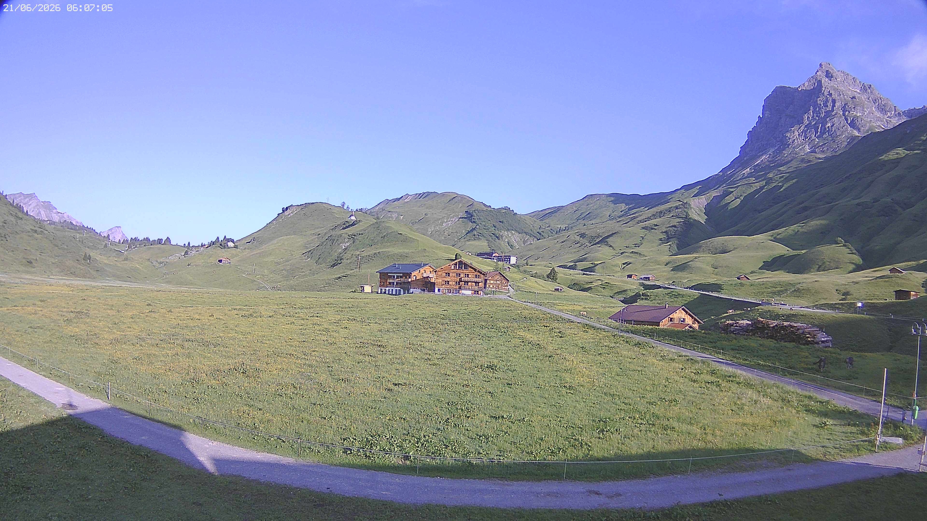 Archiv Foto Webcam Jägeralpe bei Warth