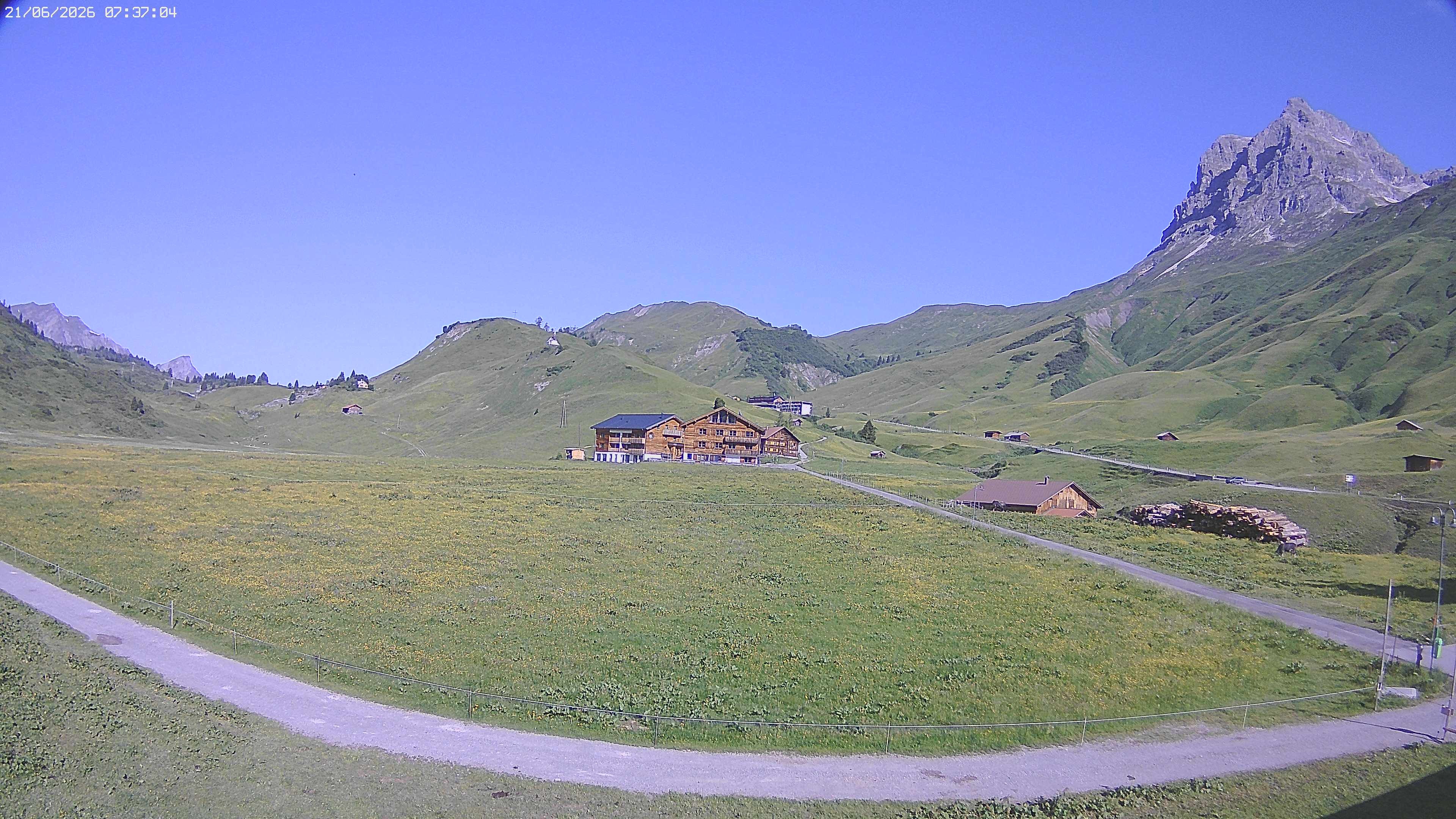 Archiv Foto Webcam Jägeralpe bei Warth