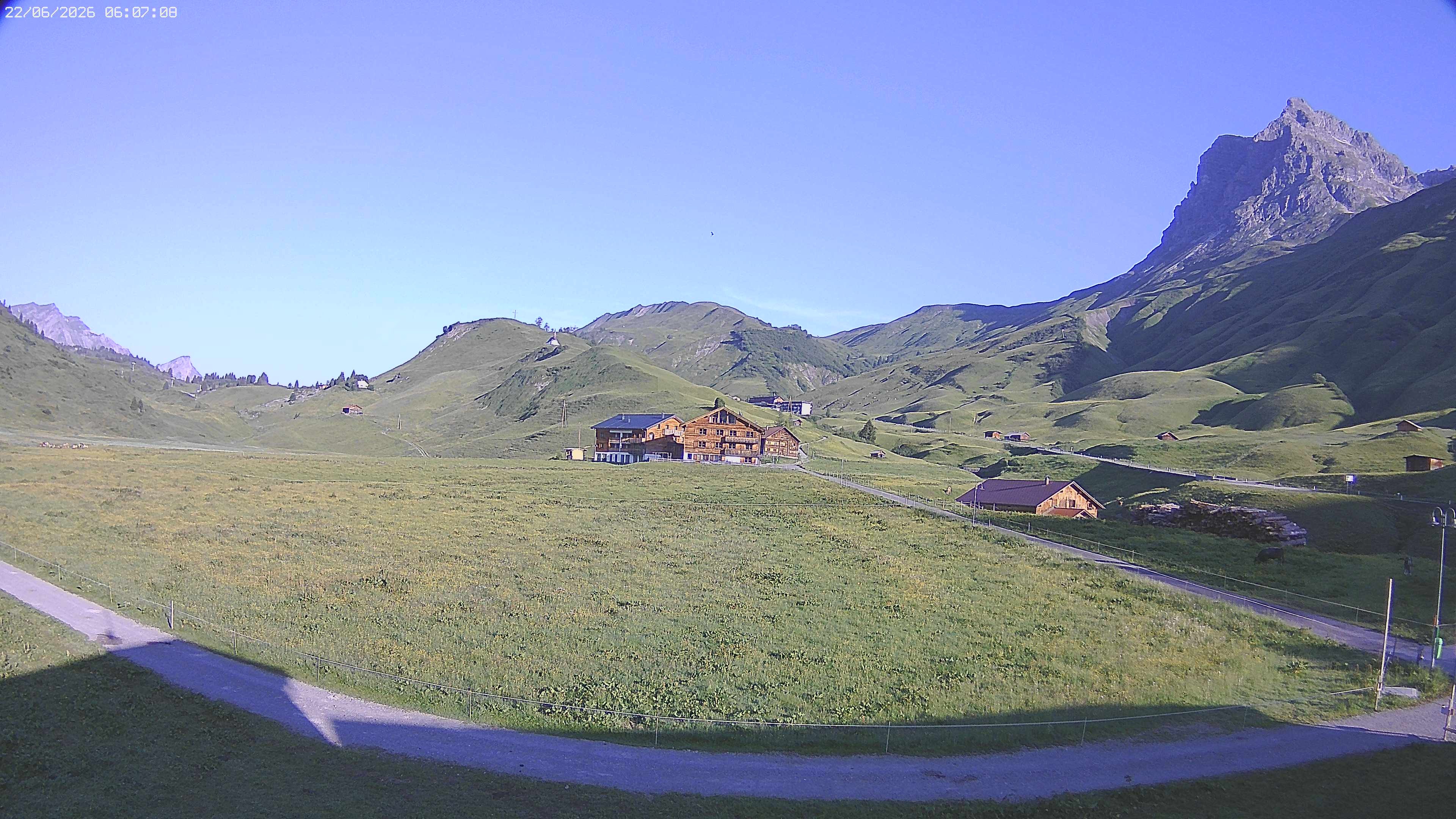 Archiv Foto Webcam Jägeralpe bei Warth