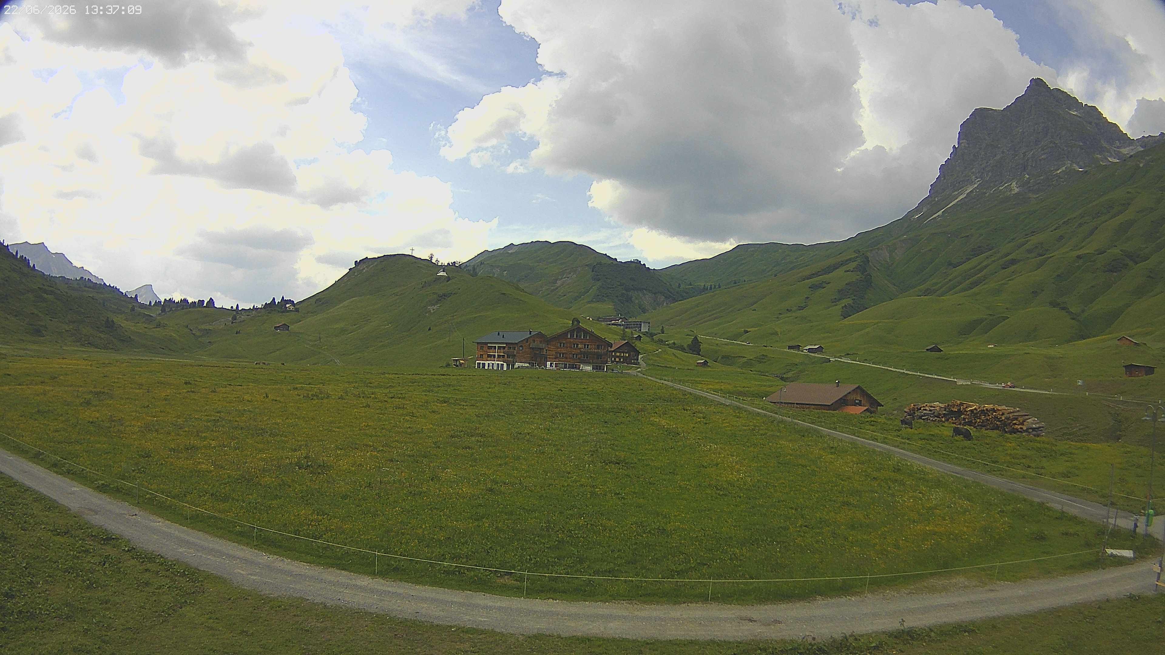Archiv Foto Webcam Jägeralpe bei Warth