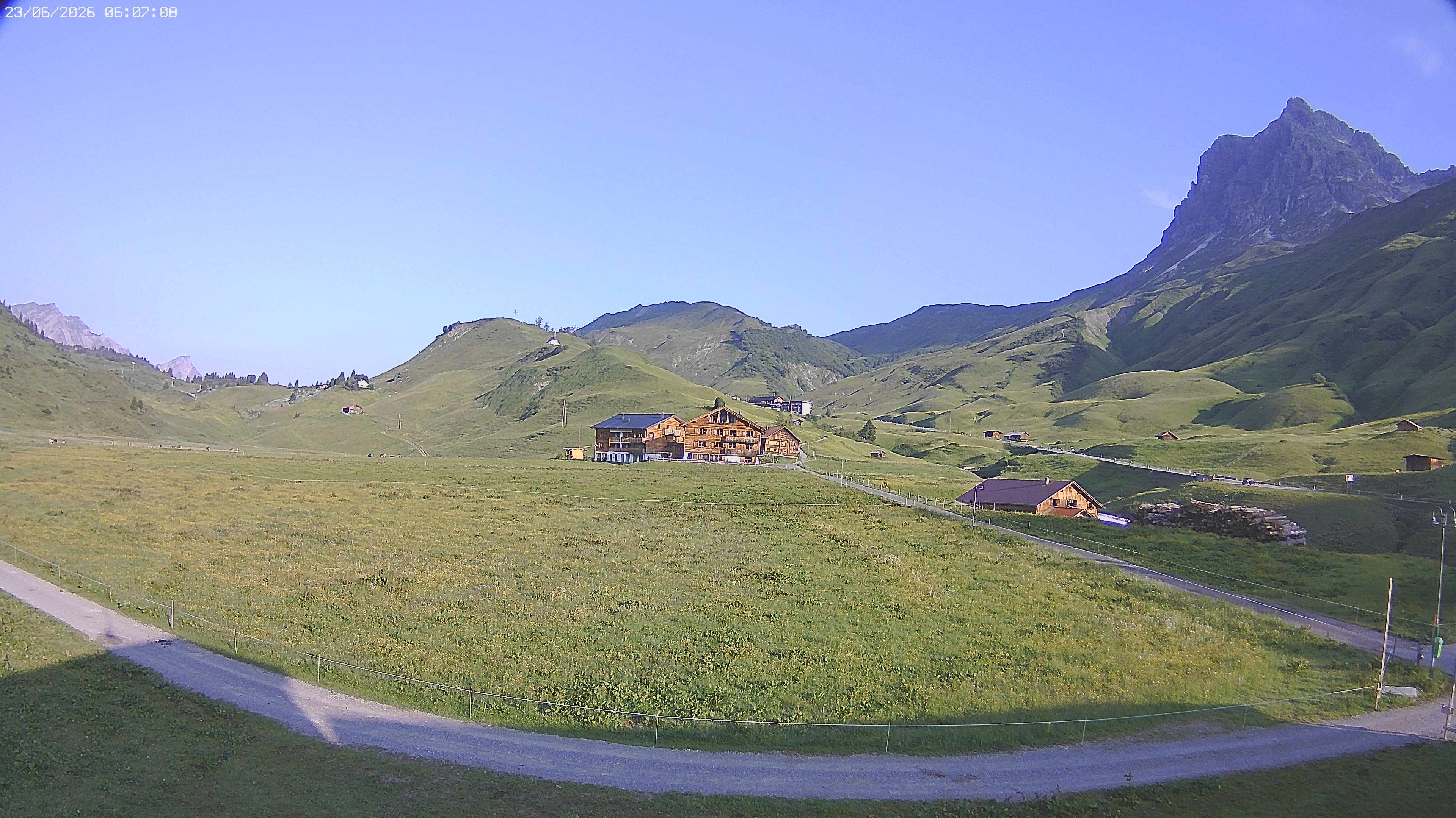 Archived image Webcam Jägeralpe near Warth