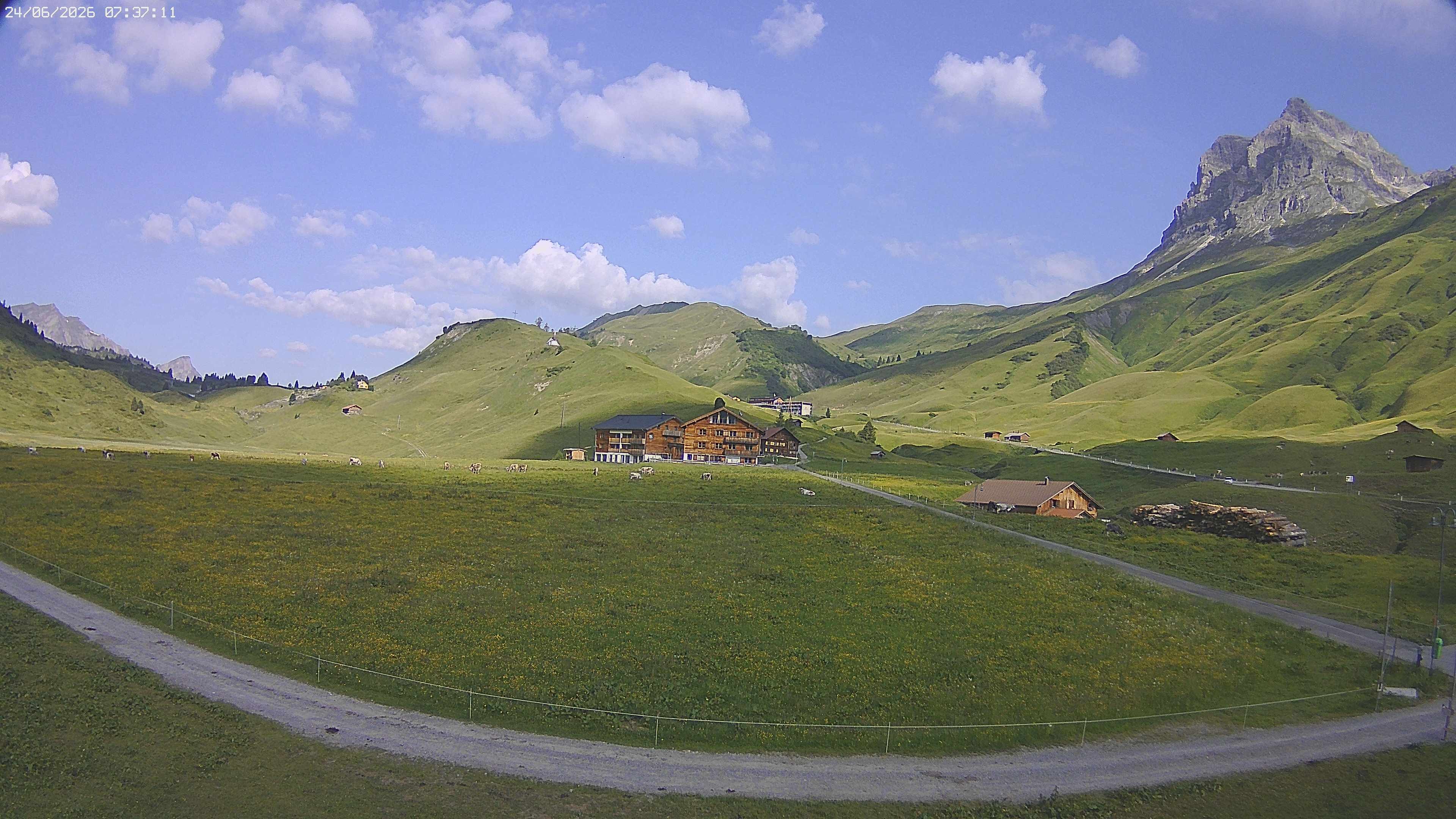 Archiv Foto Webcam Jägeralpe bei Warth