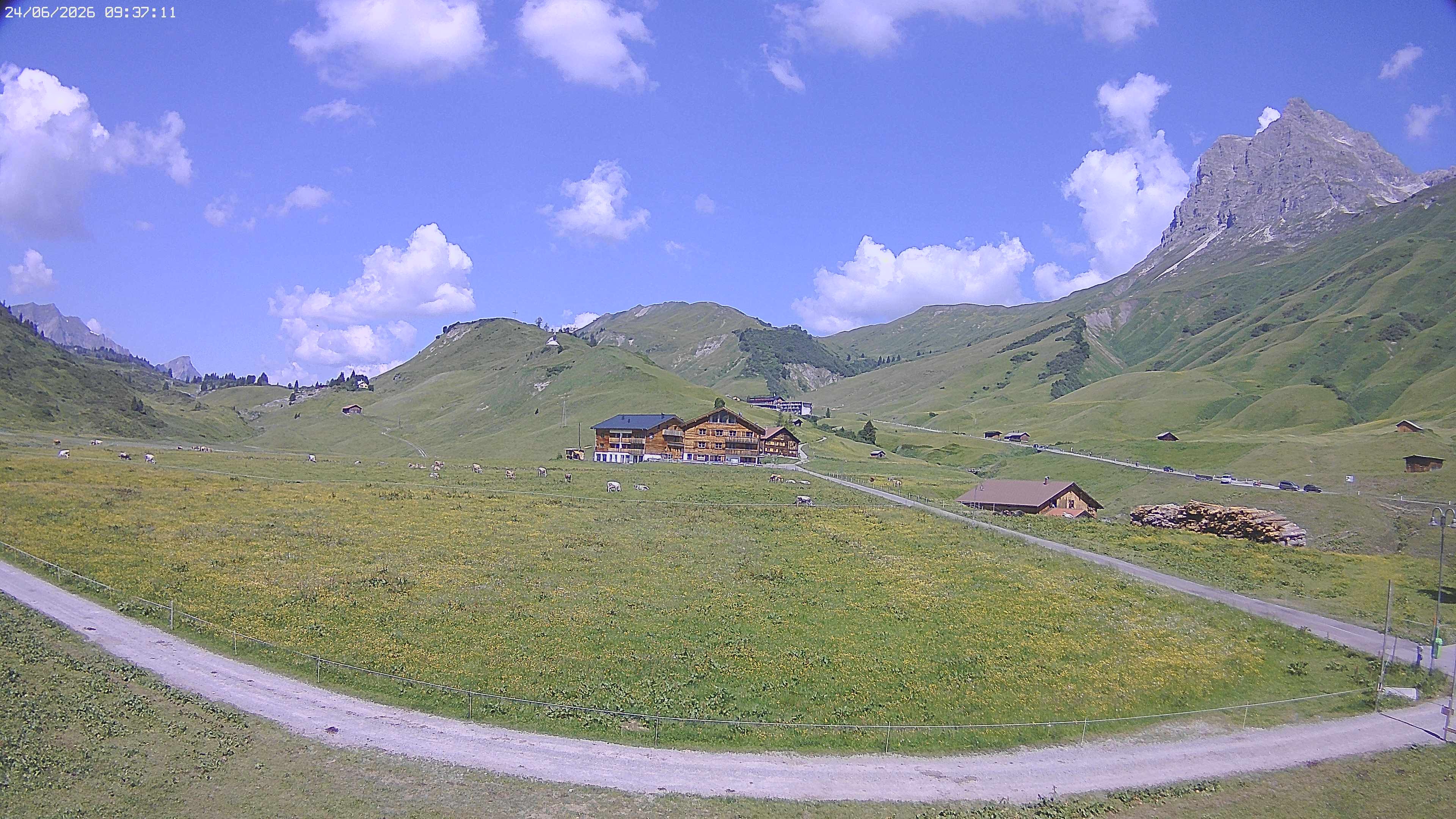 Archiv Foto Webcam Jägeralpe bei Warth