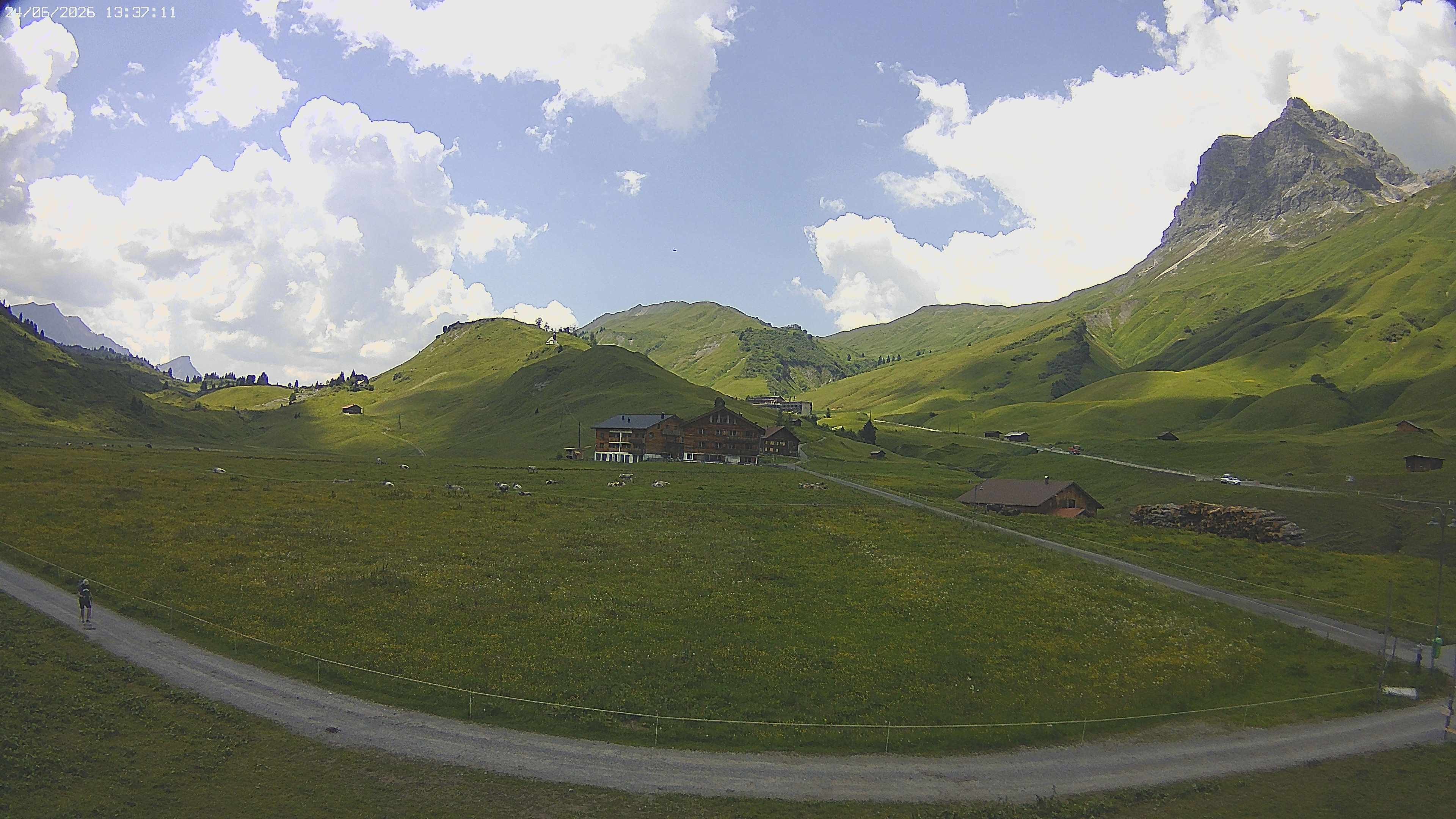 Archiv Foto Webcam Jägeralpe bei Warth