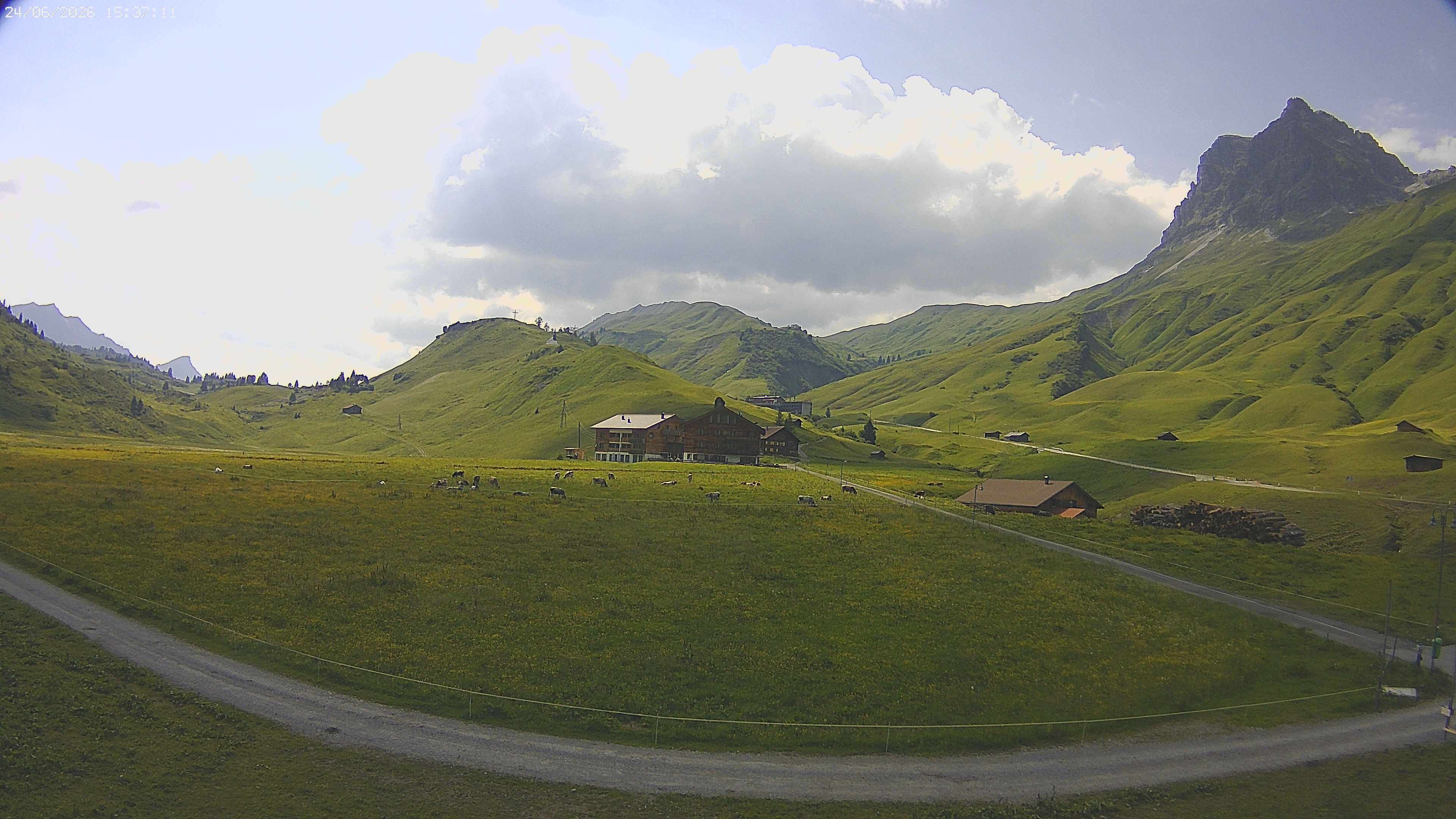 Archiv Foto Webcam Jägeralpe bei Warth