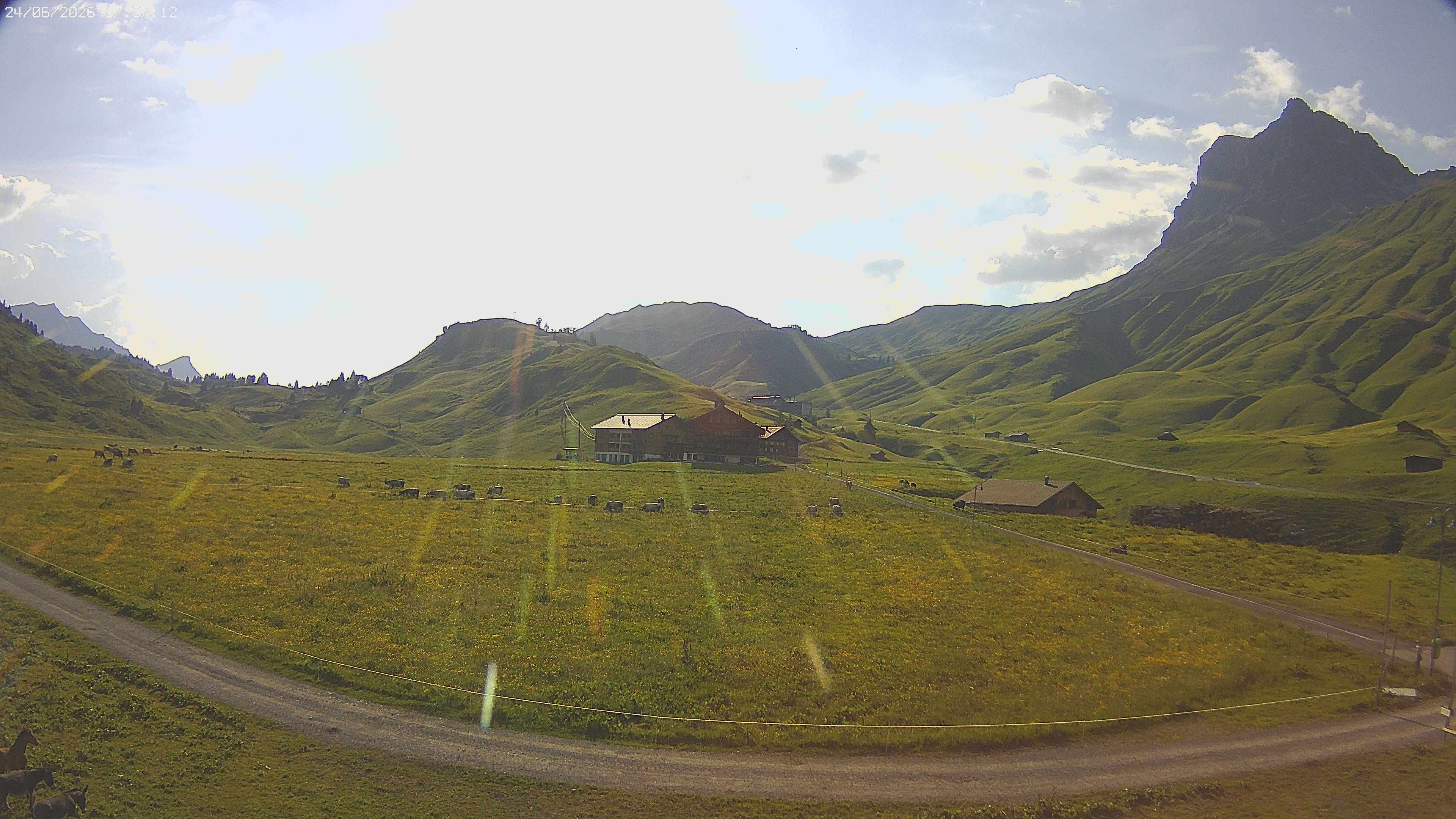 Archiv Foto Webcam Jägeralpe bei Warth