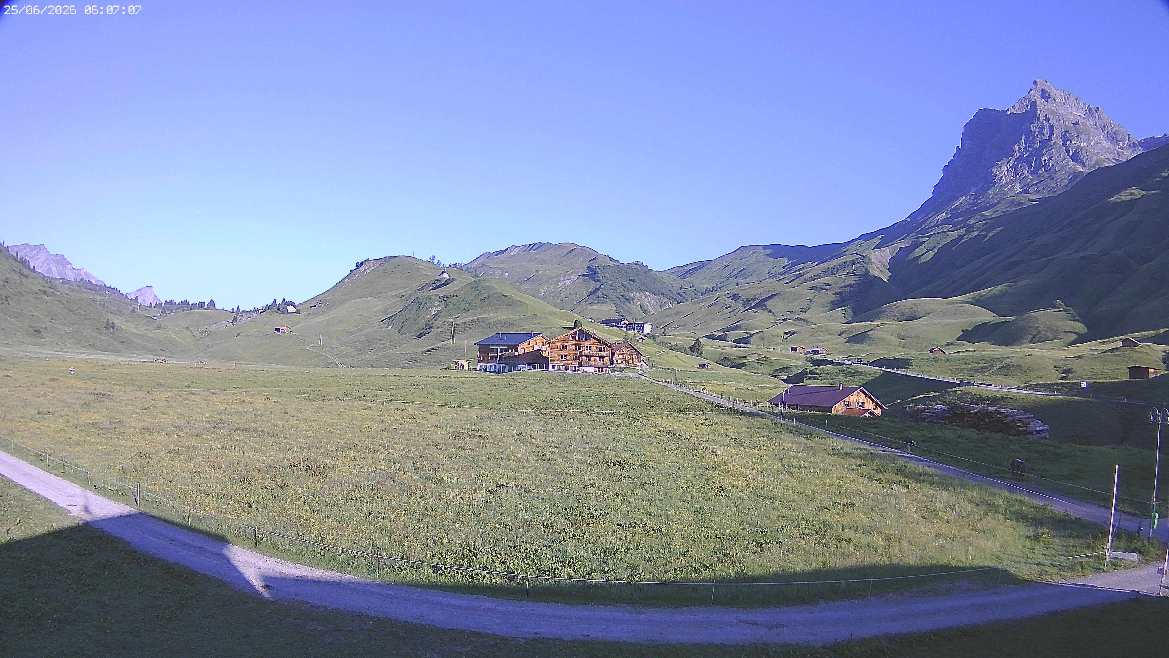 Archived image Webcam Jägeralpe near Warth