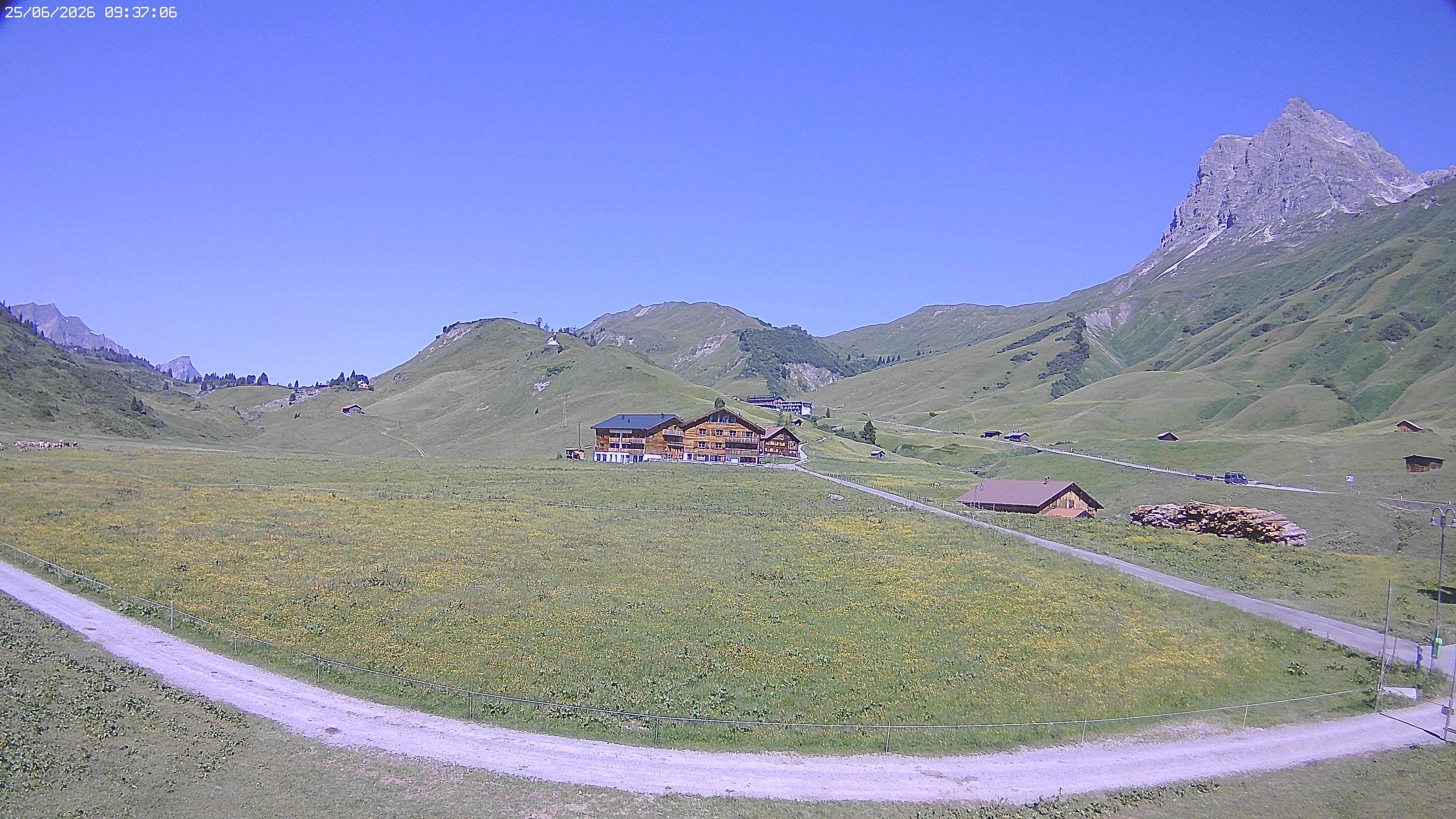 Archived image Webcam Jägeralpe near Warth