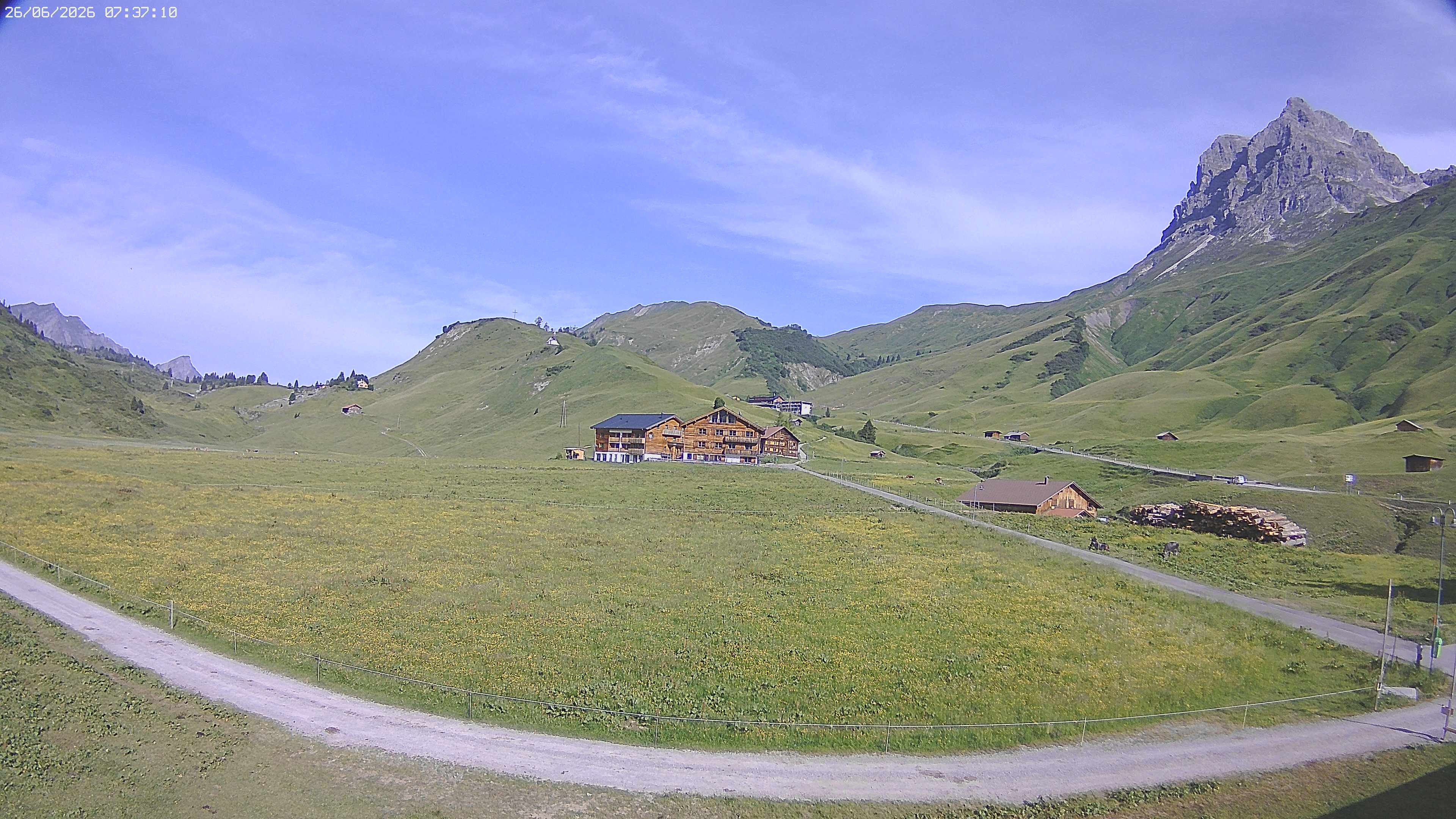 Archived image Webcam Jägeralpe near Warth