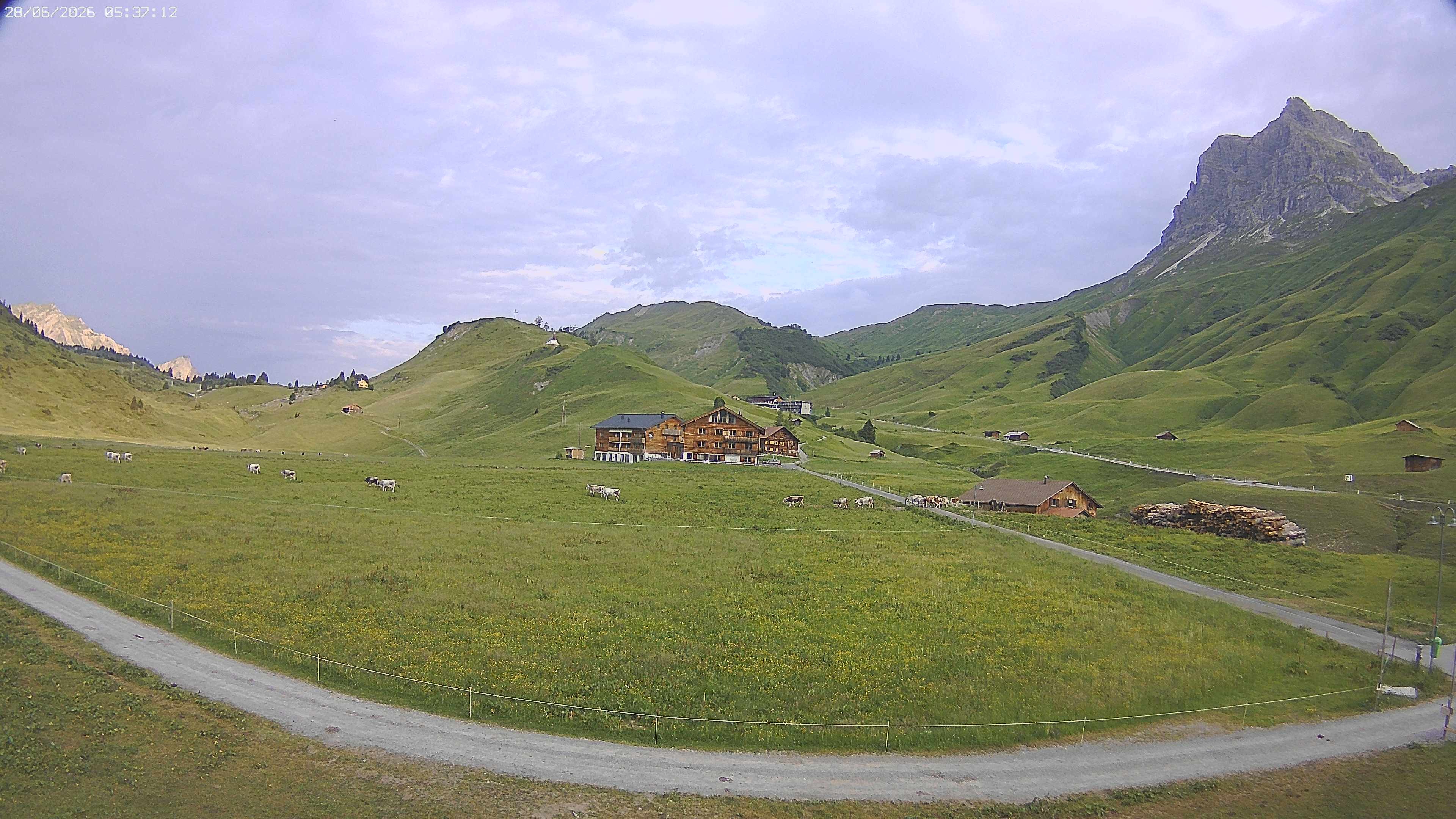 Archiv Foto Webcam Jägeralpe bei Warth