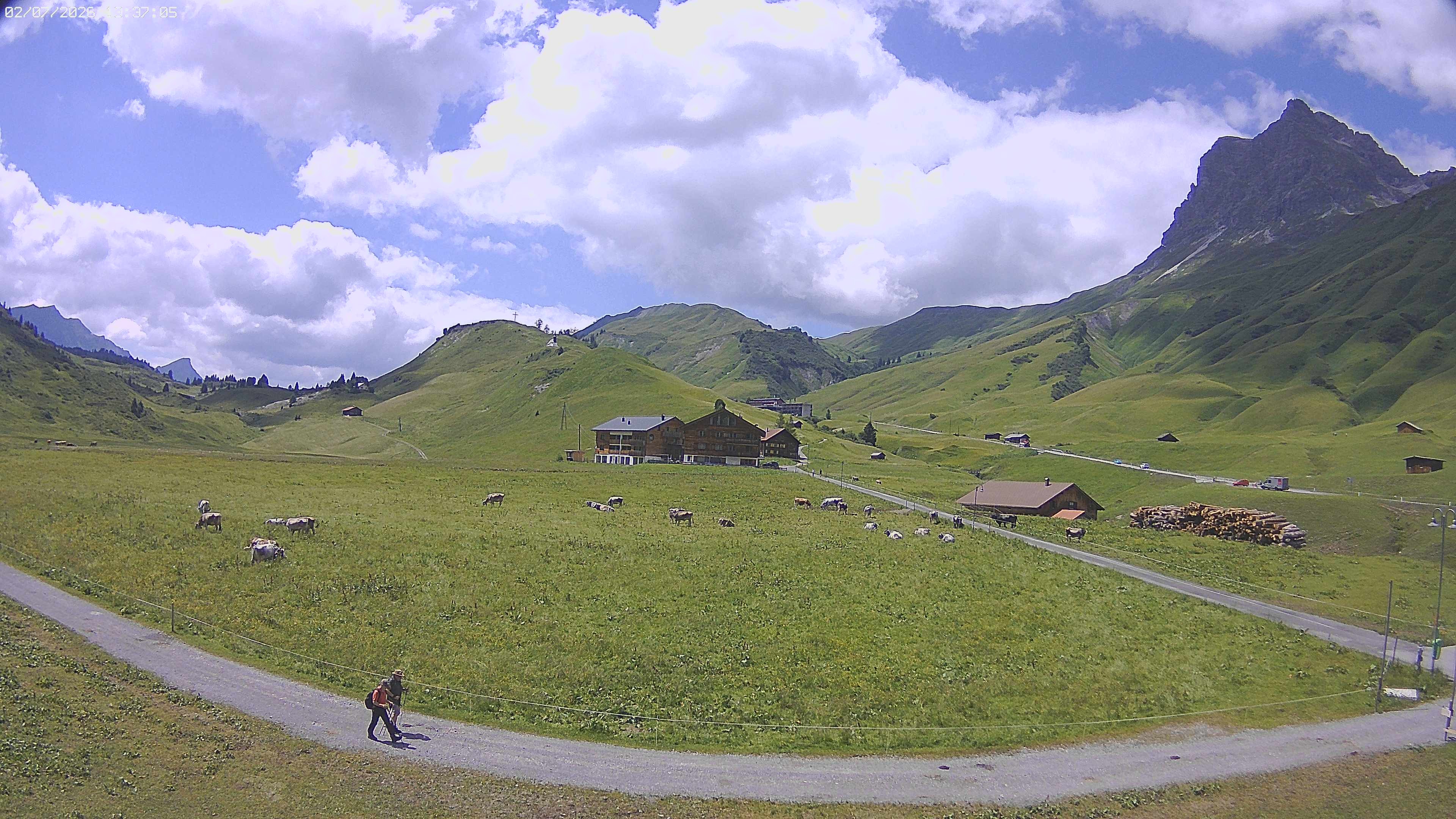 Archiv Foto Webcam Jägeralpe bei Warth