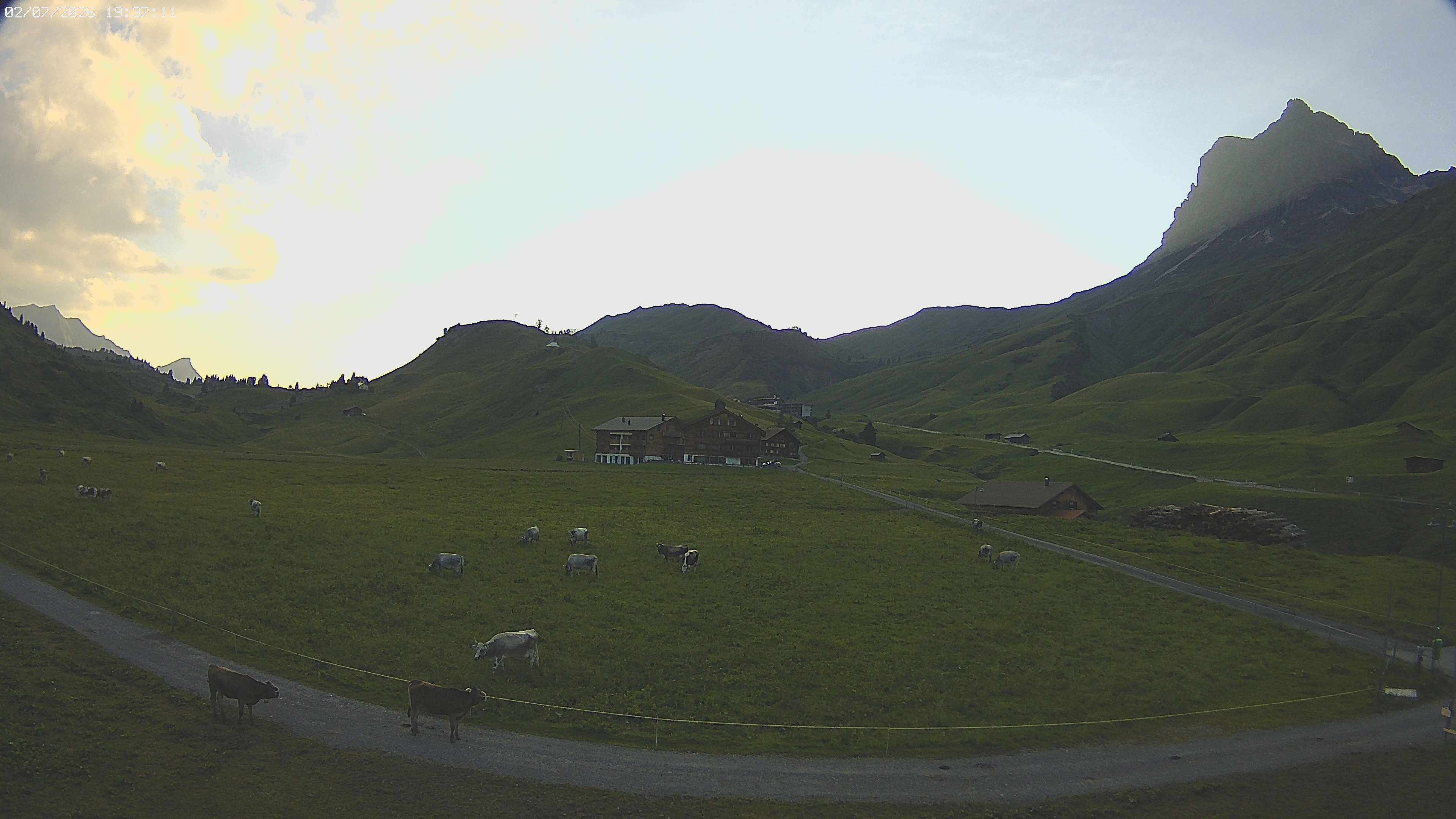 Archiv Foto Webcam Jägeralpe bei Warth