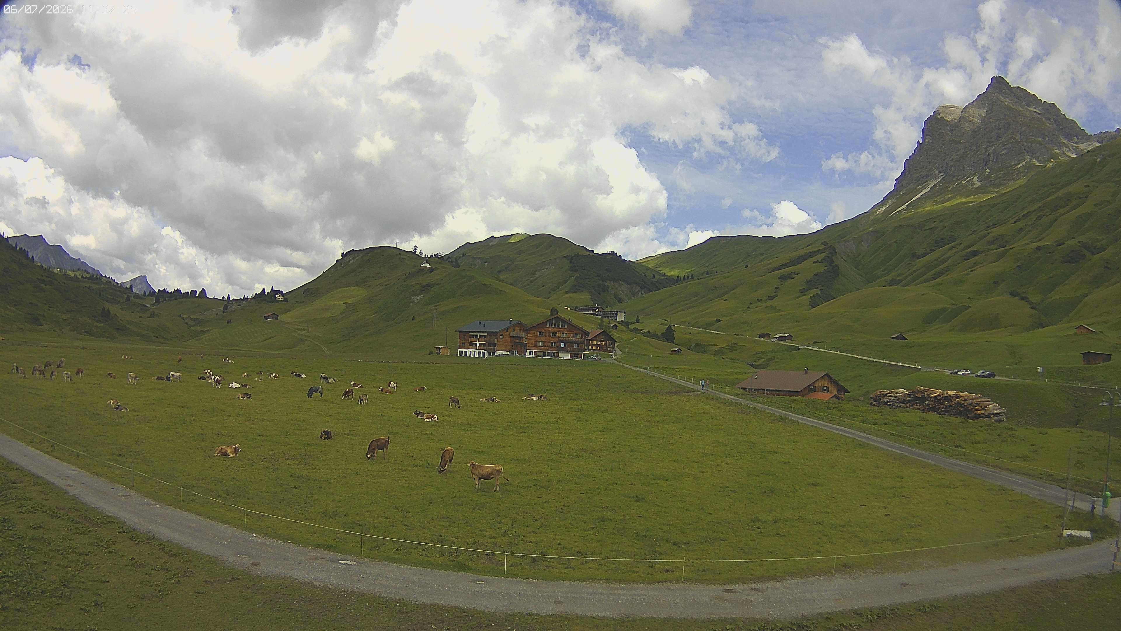 Archiv Foto Webcam Jägeralpe bei Warth