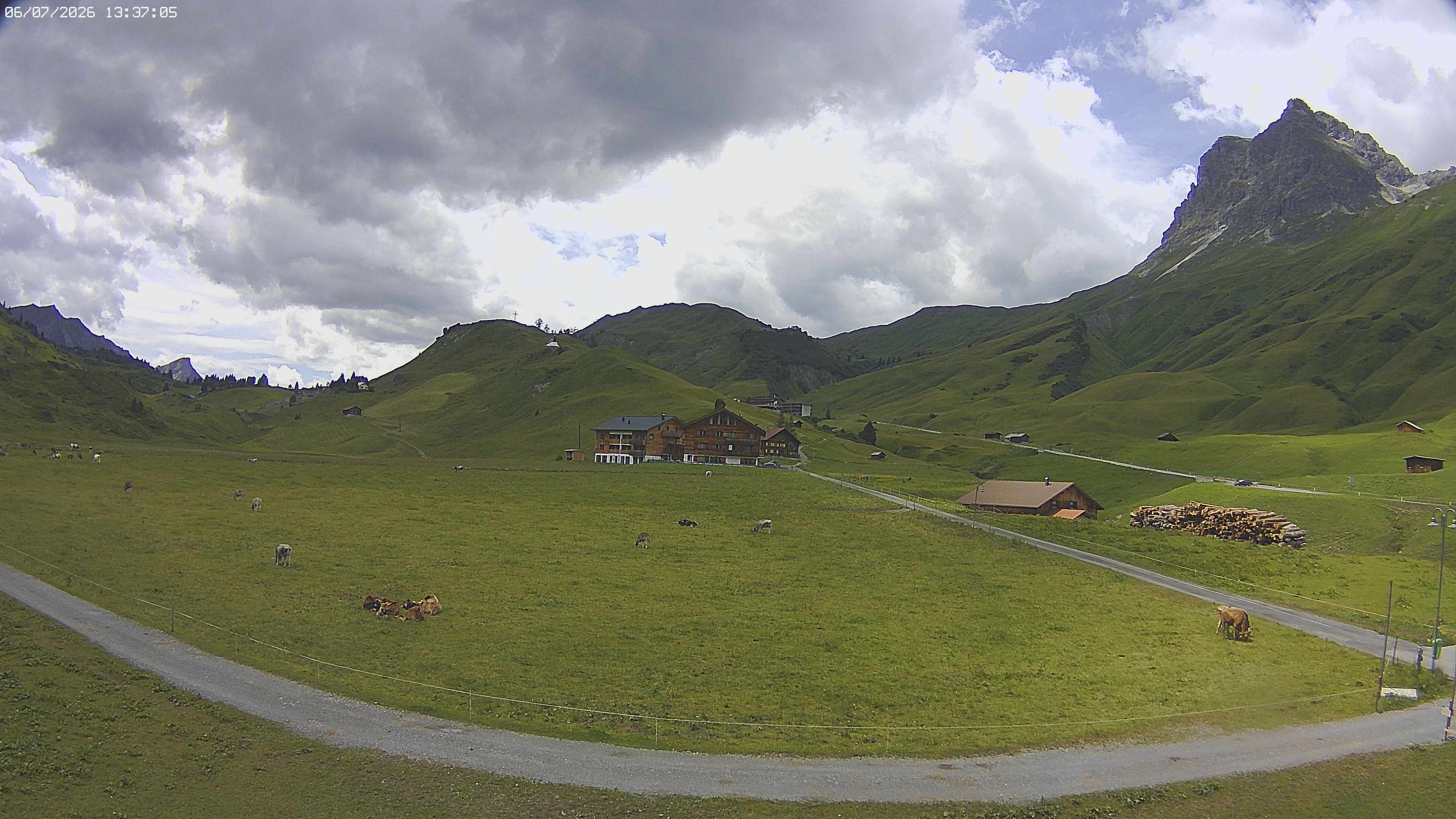 Archiv Foto Webcam Jägeralpe bei Warth