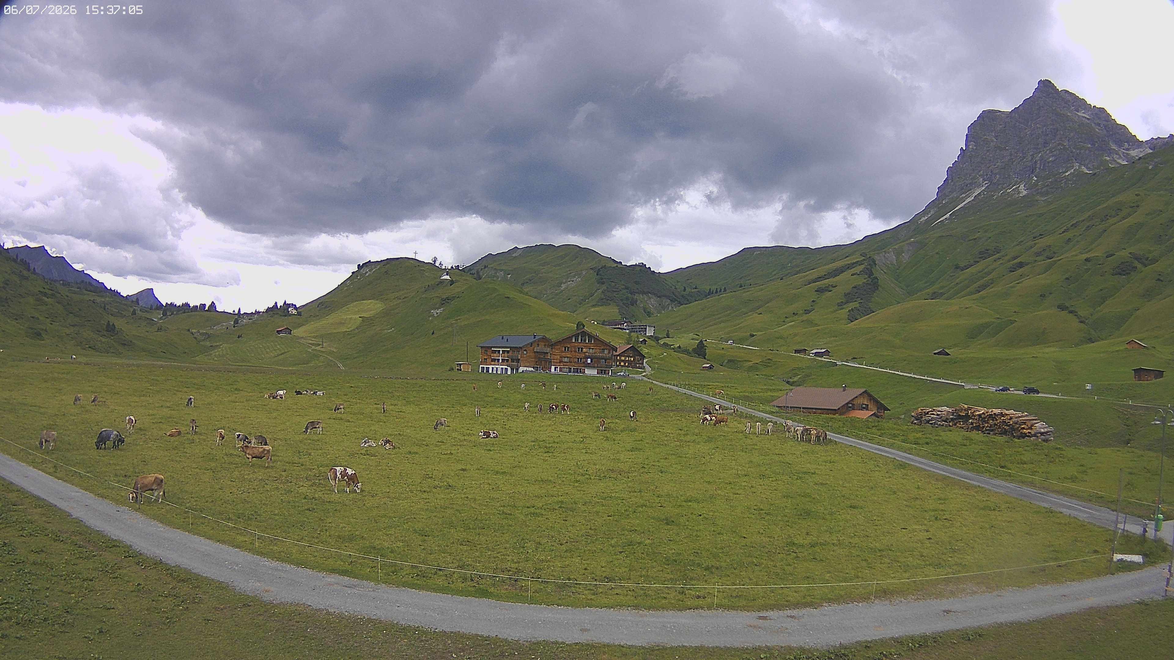 Archiv Foto Webcam Jägeralpe bei Warth