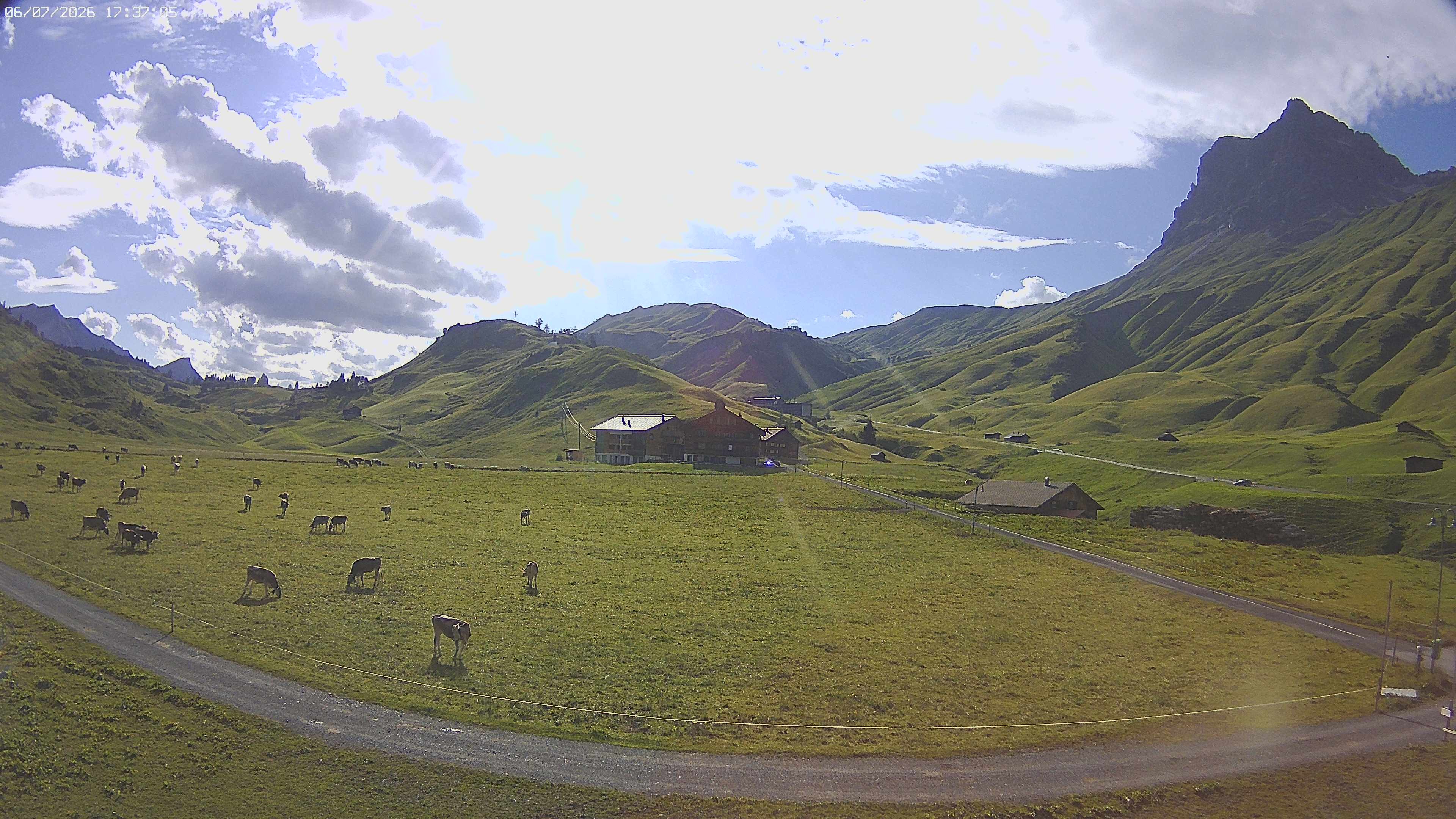 Archiv Foto Webcam Jägeralpe bei Warth