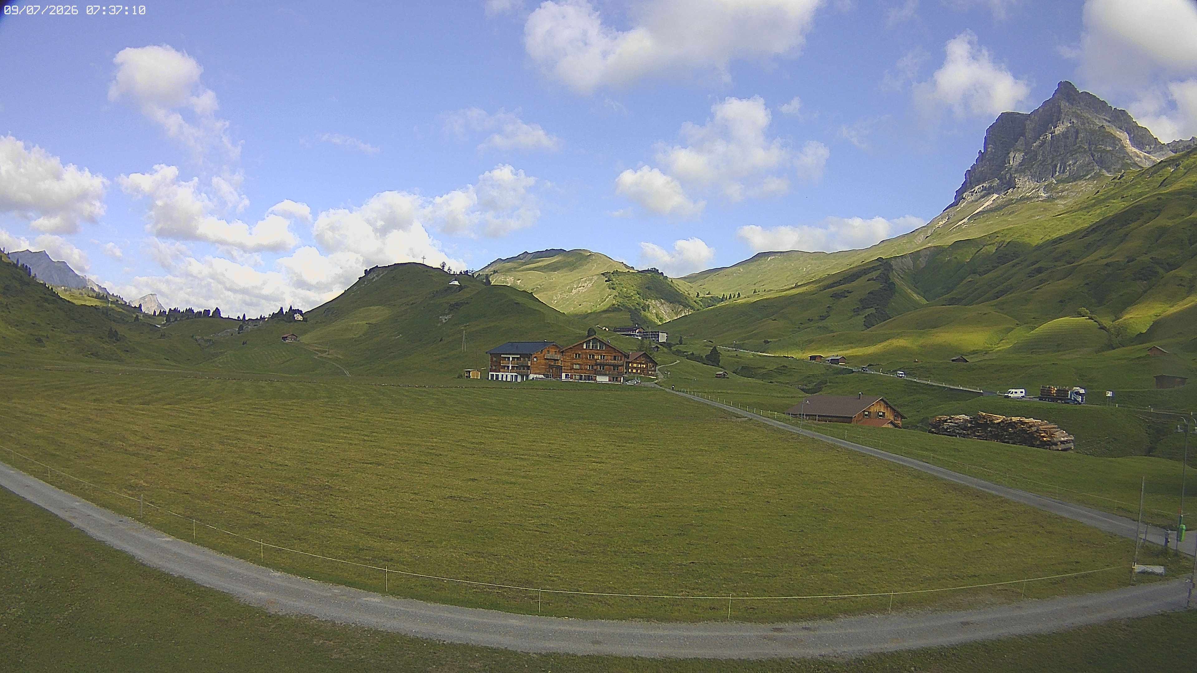 Archiv Foto Webcam Jägeralpe bei Warth