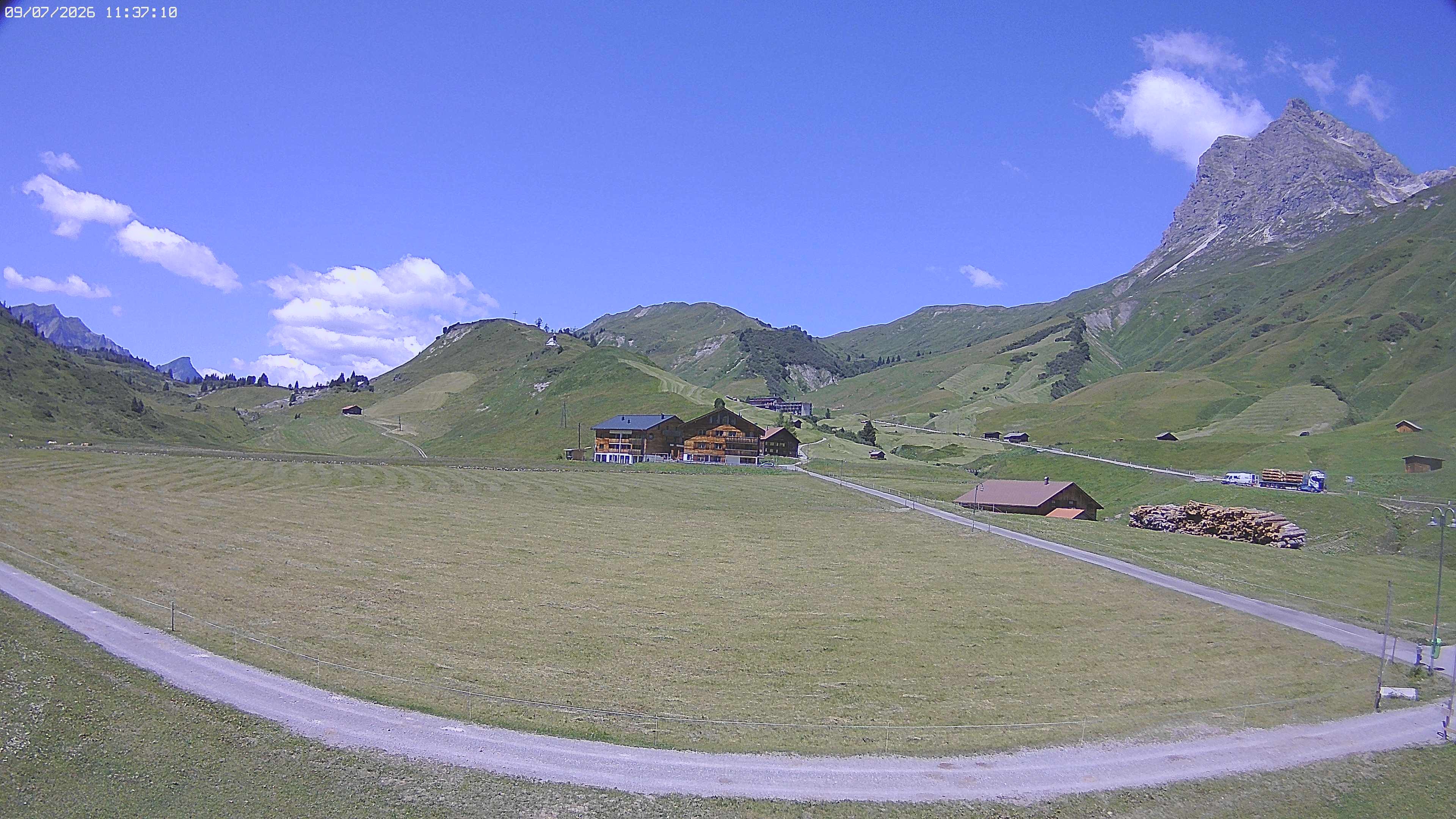 Archiv Foto Webcam Jägeralpe bei Warth