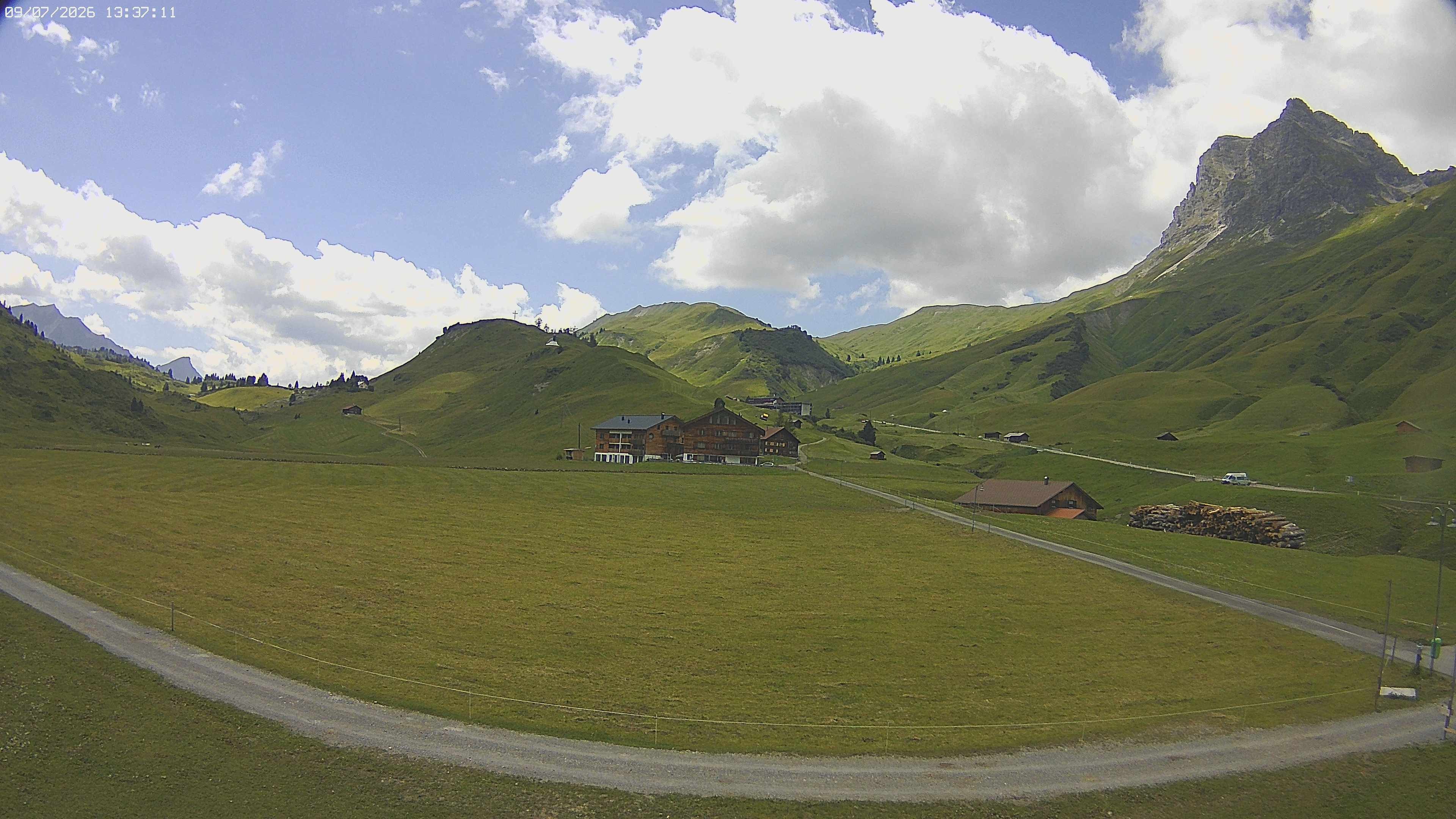 Archiv Foto Webcam Jägeralpe bei Warth