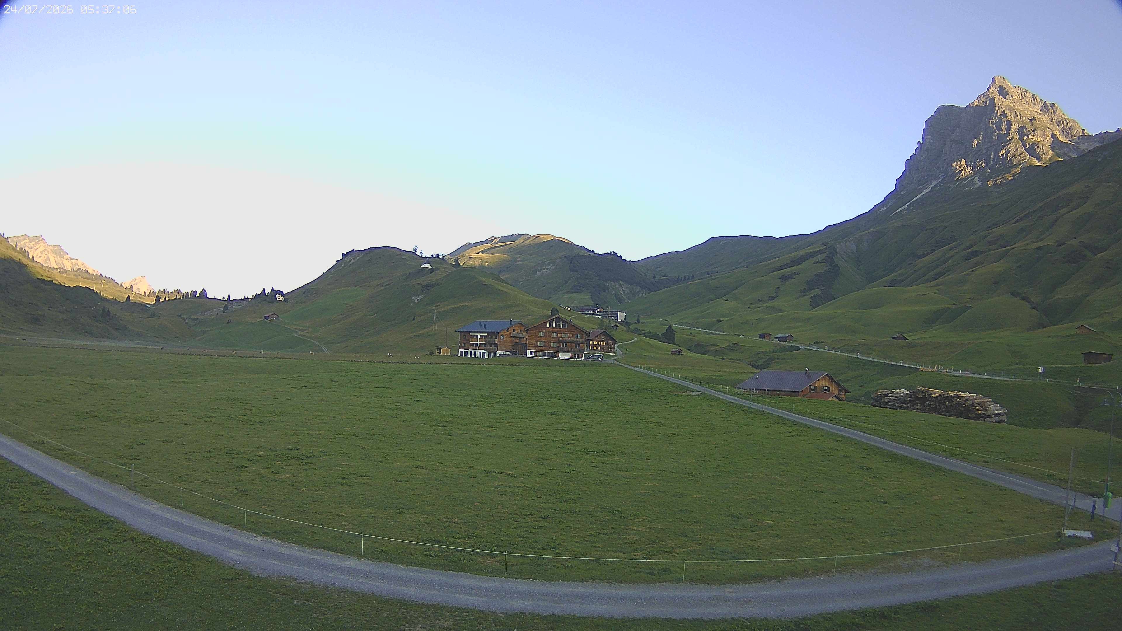 Archiv Foto Webcam Jägeralpe bei Warth