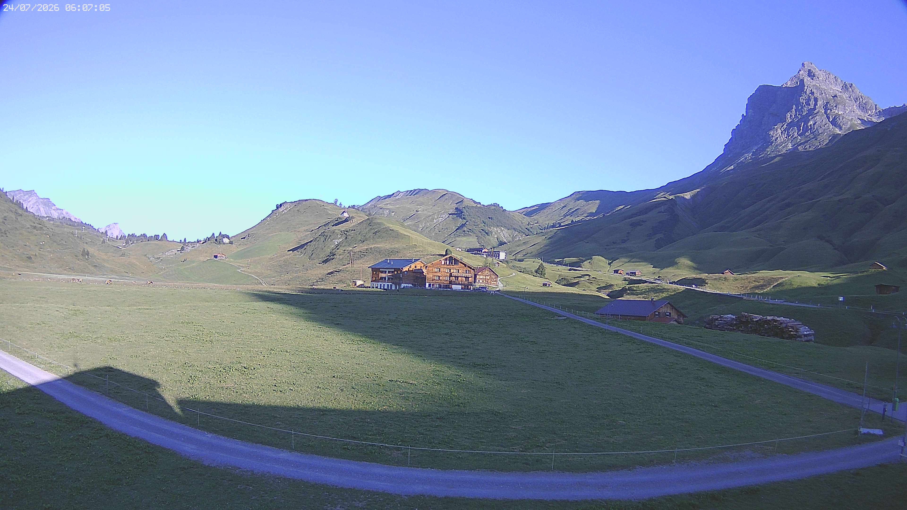 Archiv Foto Webcam Jägeralpe bei Warth