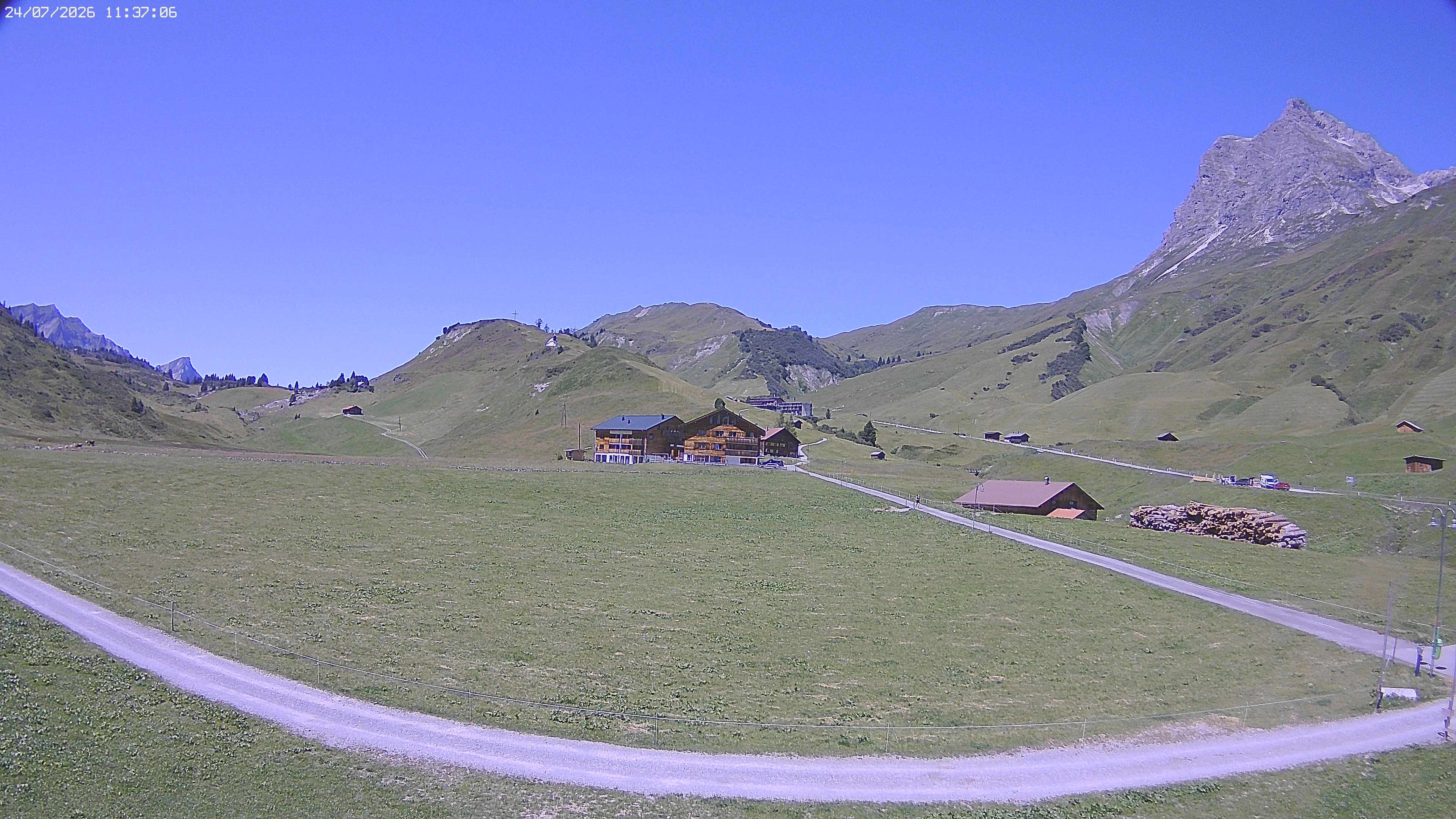 Archiv Foto Webcam Jägeralpe bei Warth