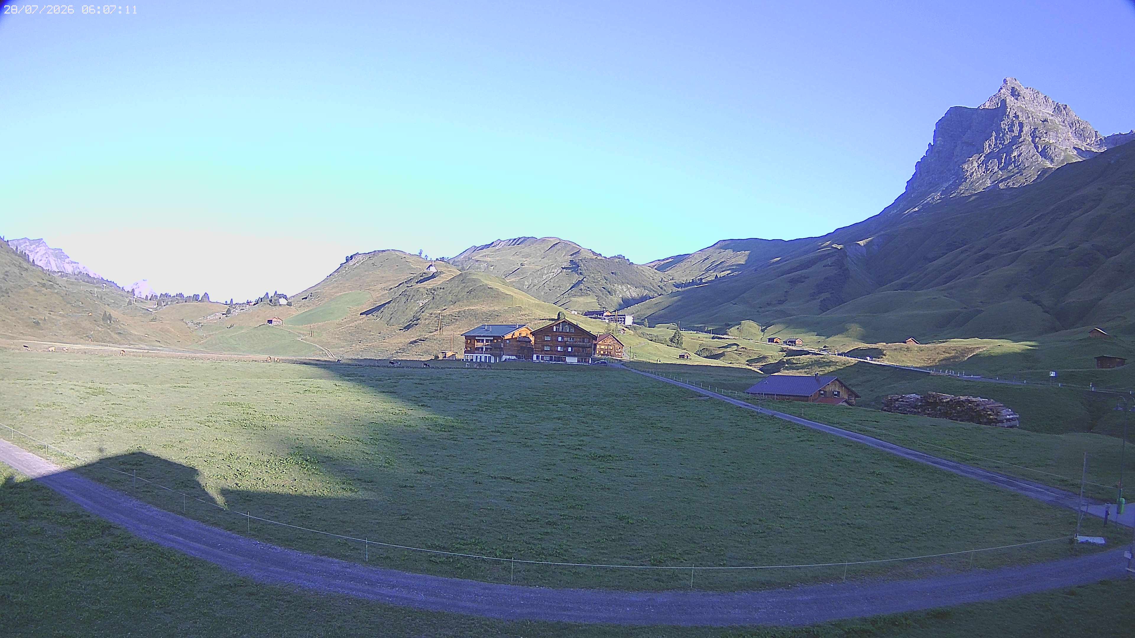 Archiv Foto Webcam Jägeralpe bei Warth