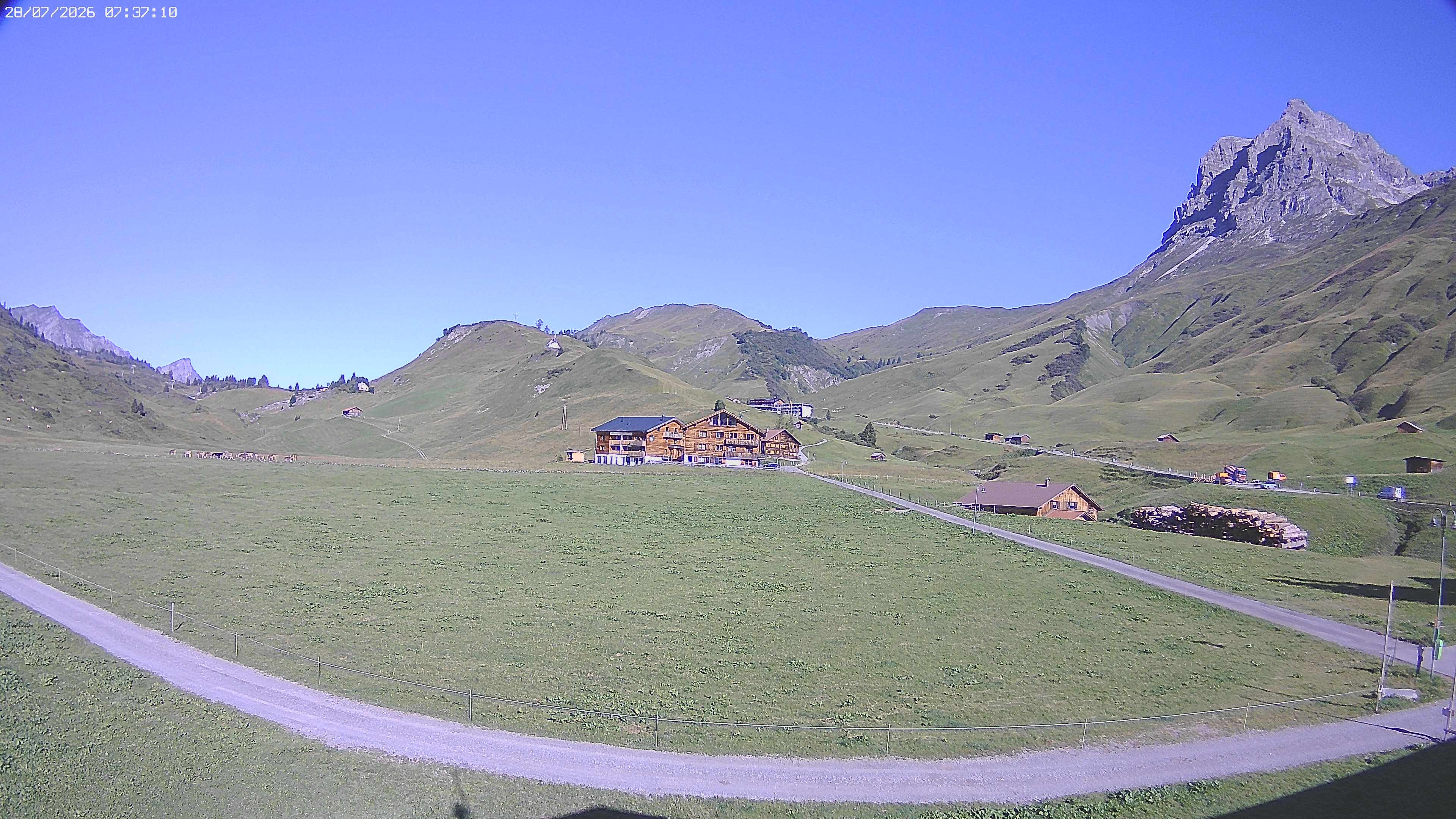 Archiv Foto Webcam Jägeralpe bei Warth