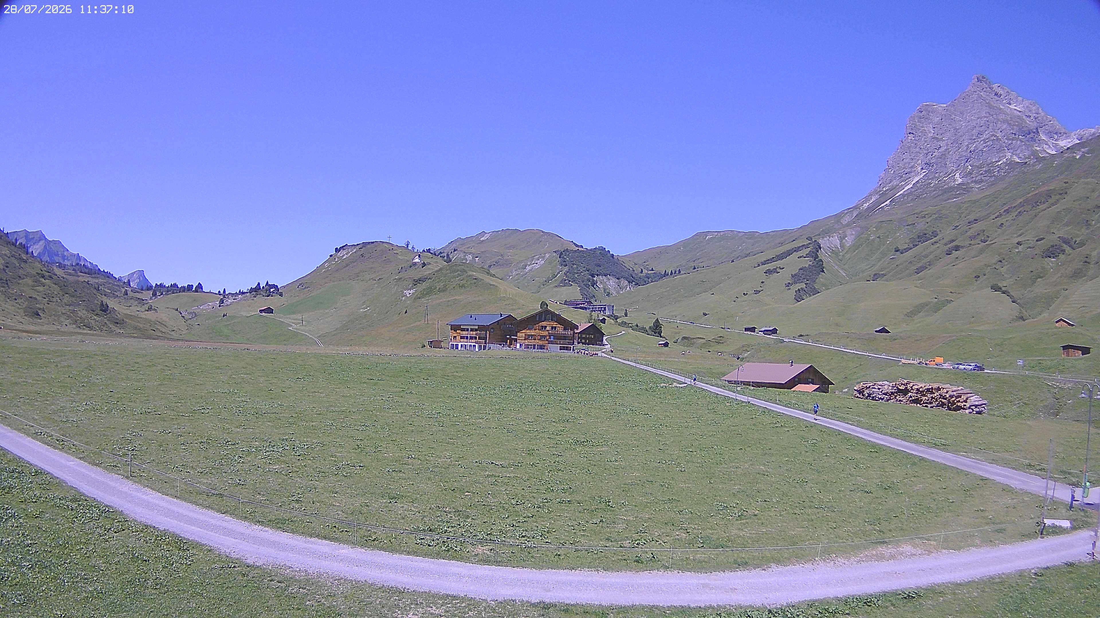 Archiv Foto Webcam Jägeralpe bei Warth