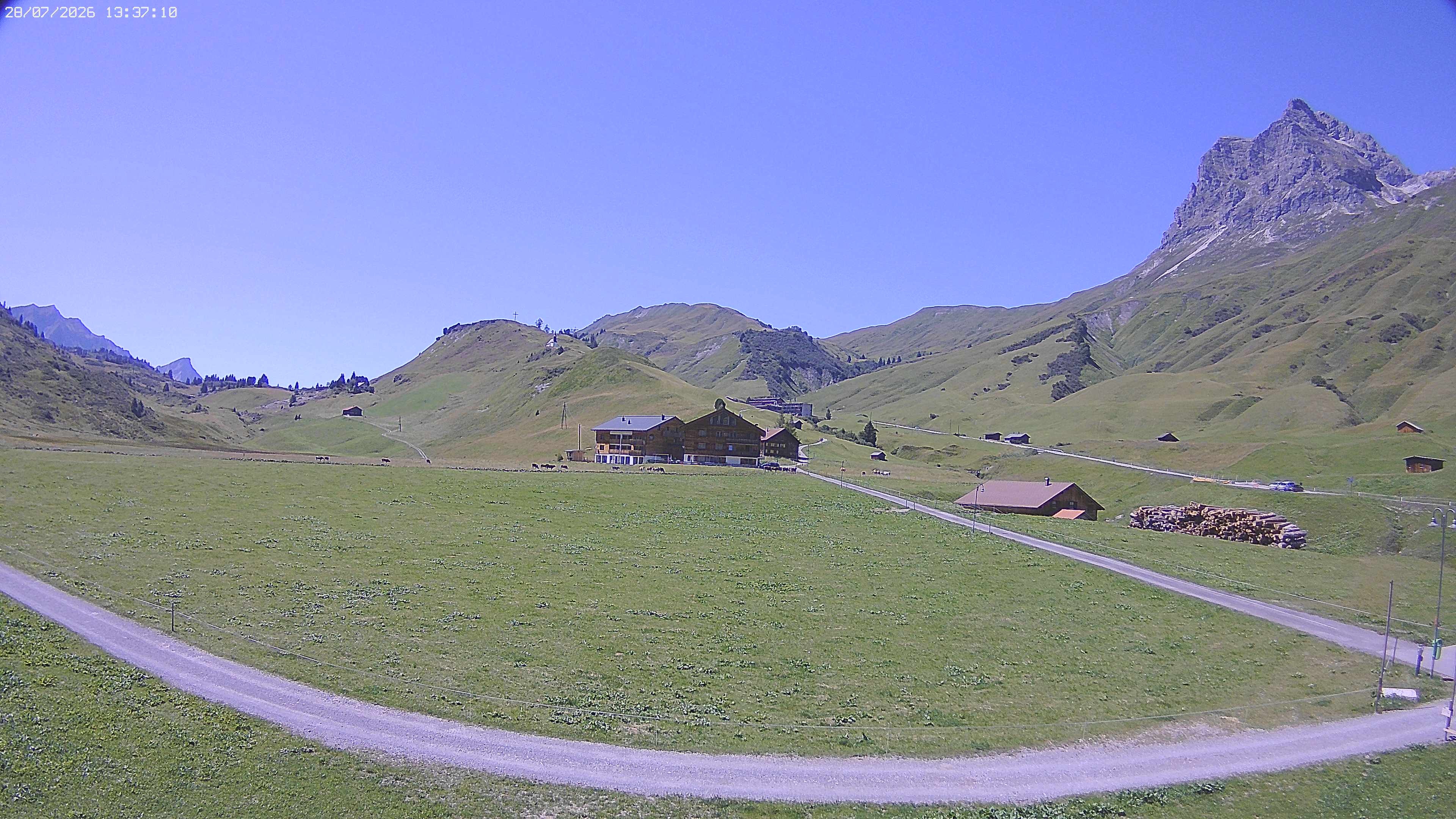 Archiv Foto Webcam Jägeralpe bei Warth