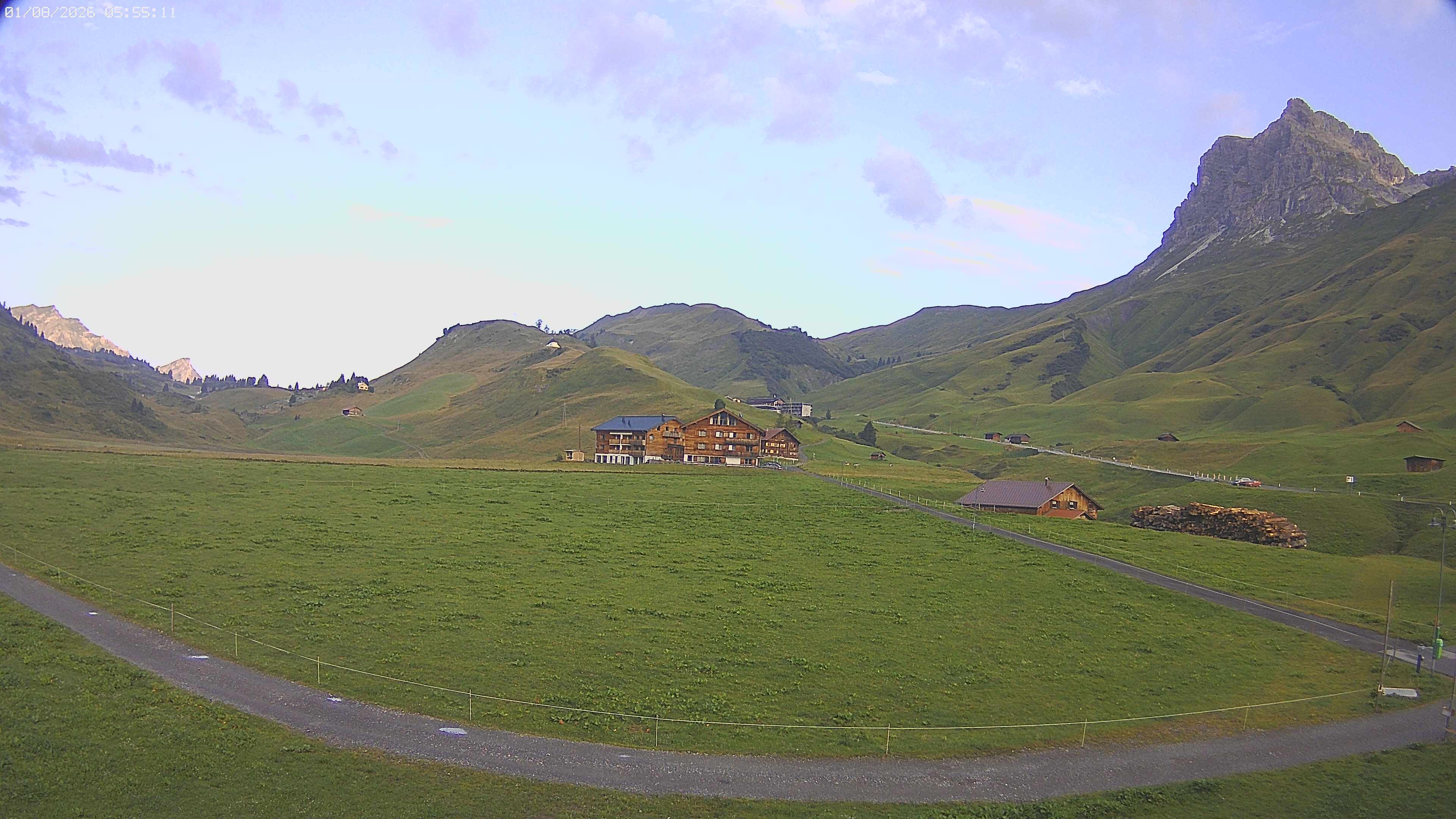 Archiv Foto Webcam Jägeralpe bei Warth