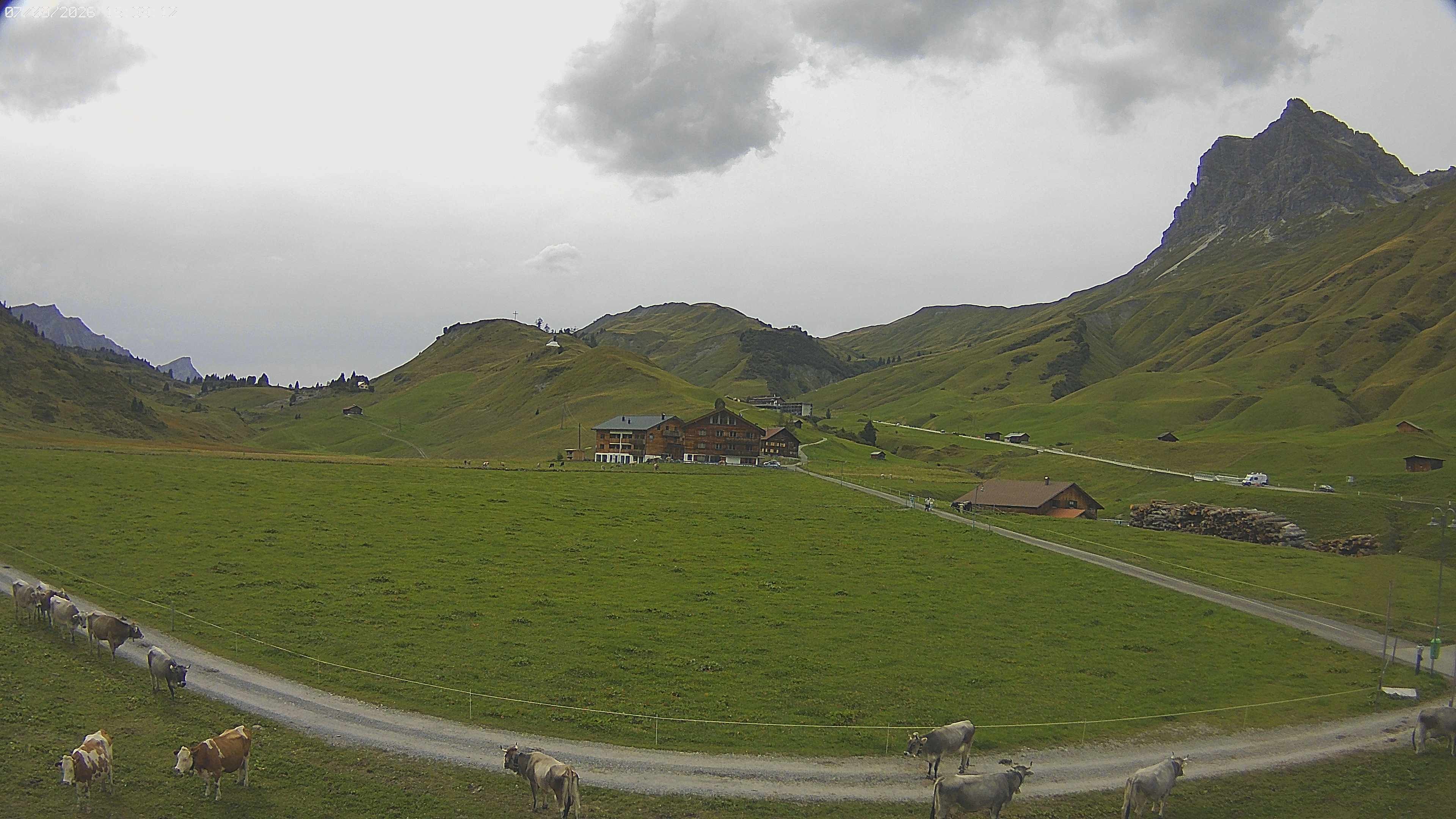 Archiv Foto Webcam Jägeralpe bei Warth