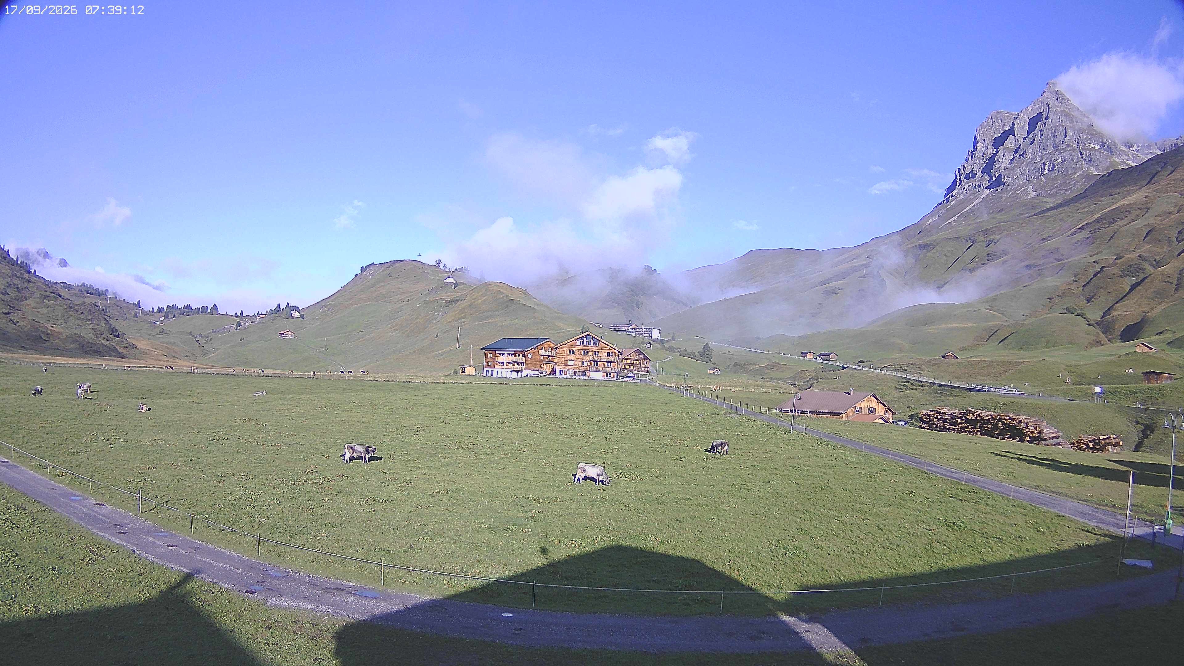 Archiv Foto Webcam Jägeralpe bei Warth