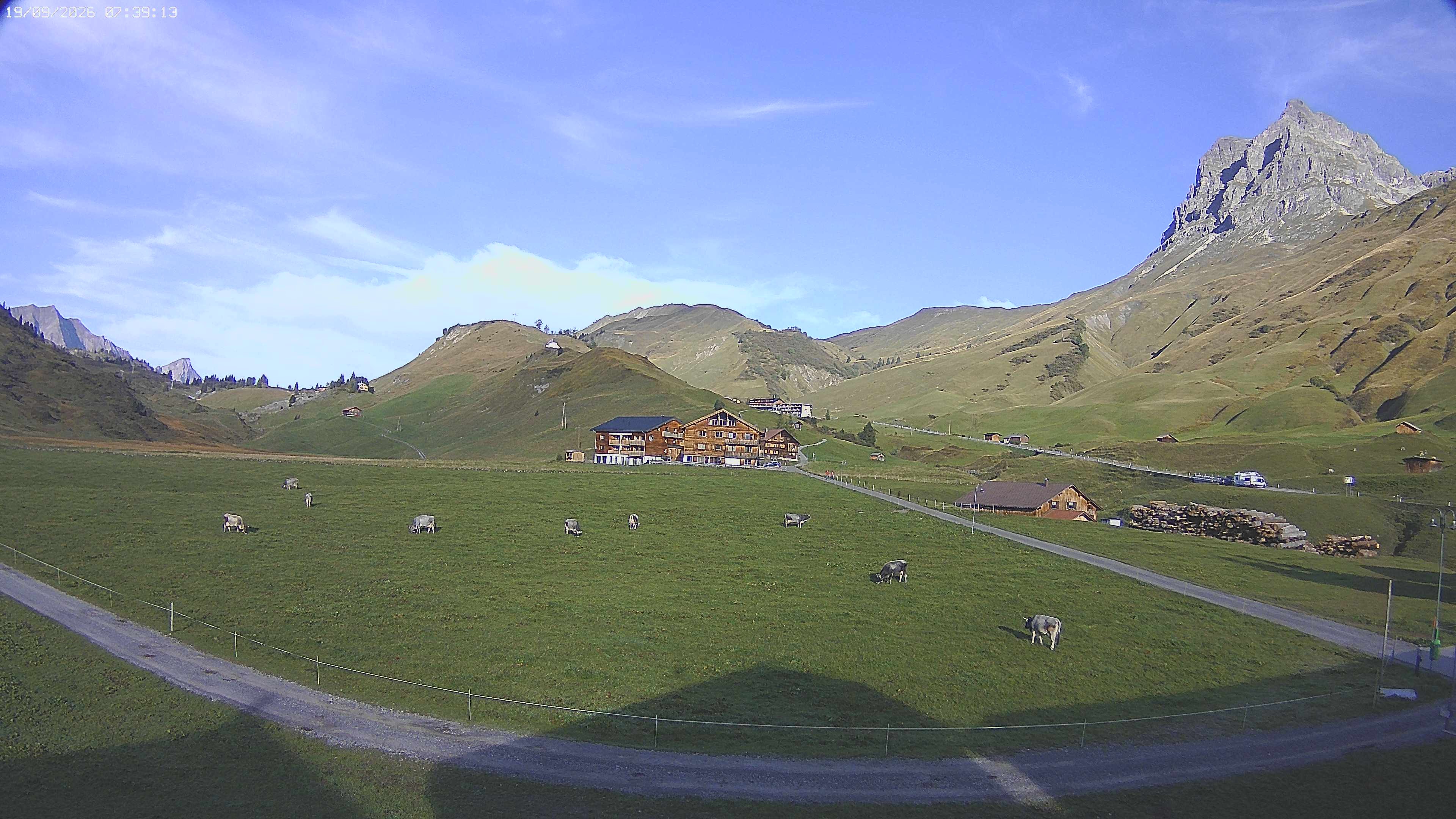 Archiv Foto Webcam Jägeralpe bei Warth