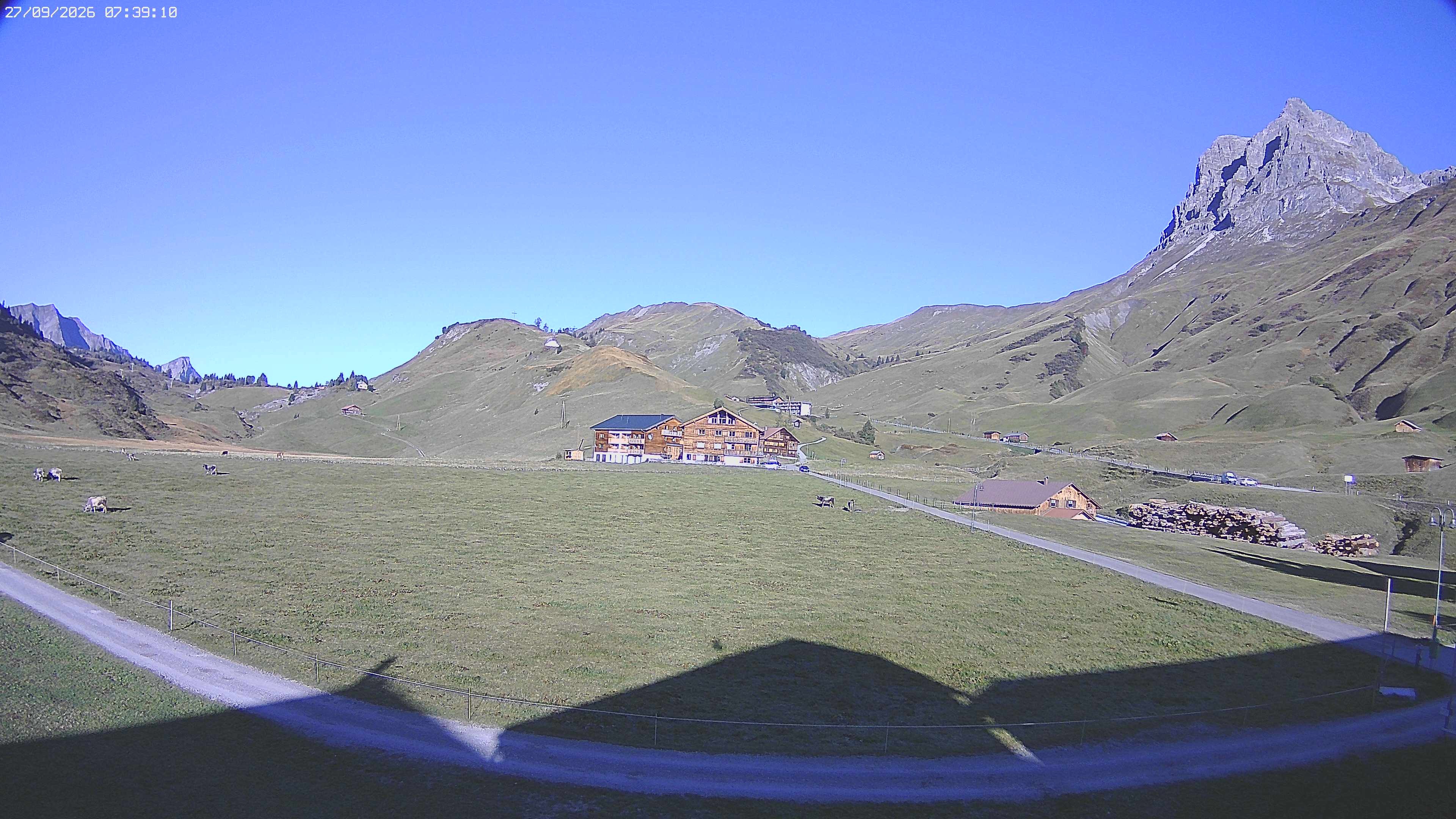 Archiv Foto Webcam Jägeralpe bei Warth