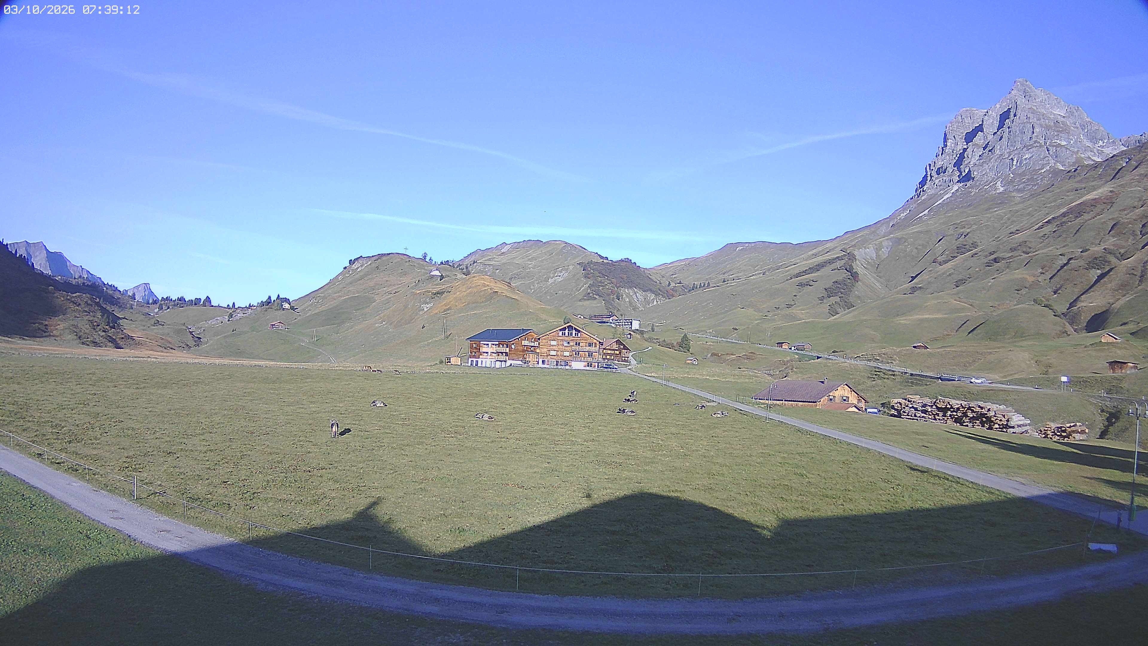 Archived image Webcam Jägeralpe near Warth