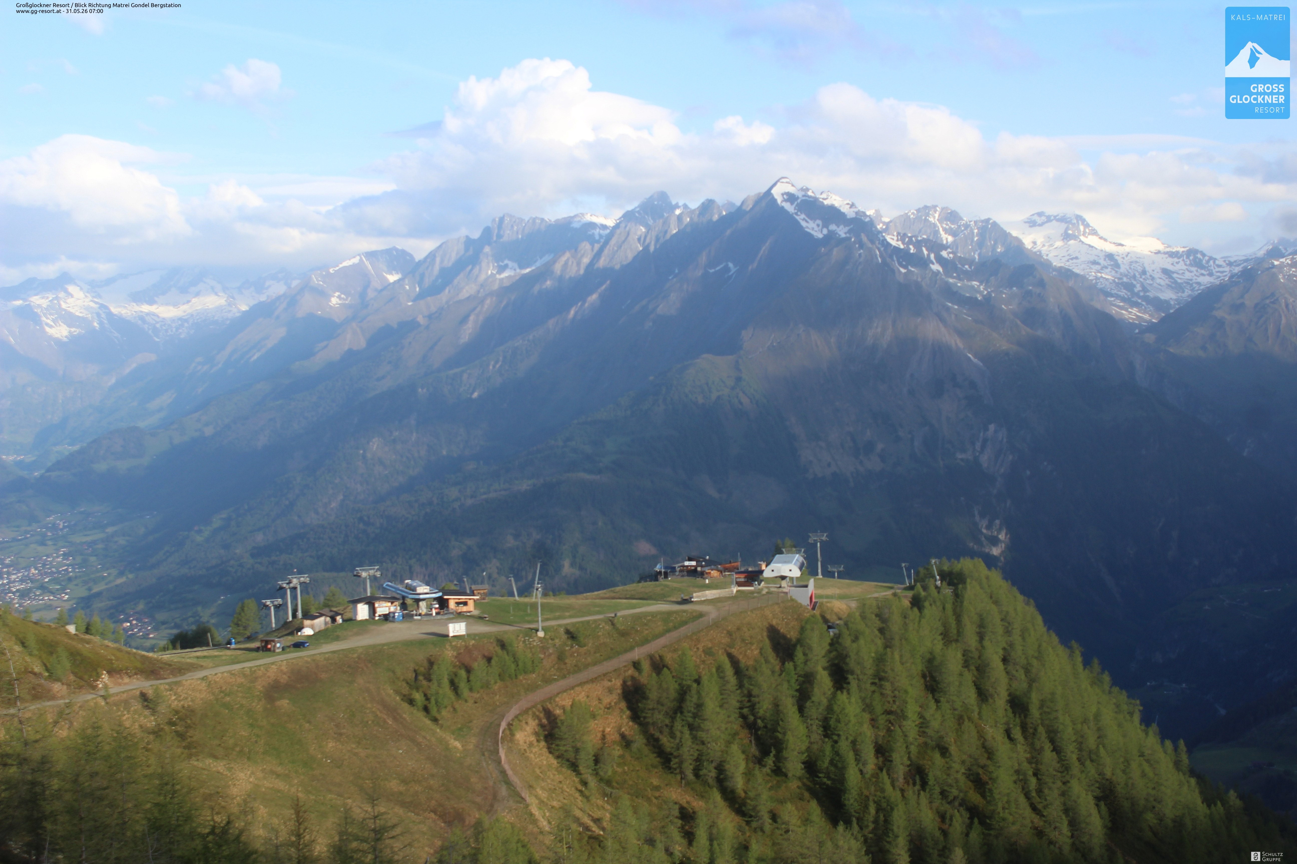 Archiv Foto Webcam Goldried-Gondelbahn Bergstation