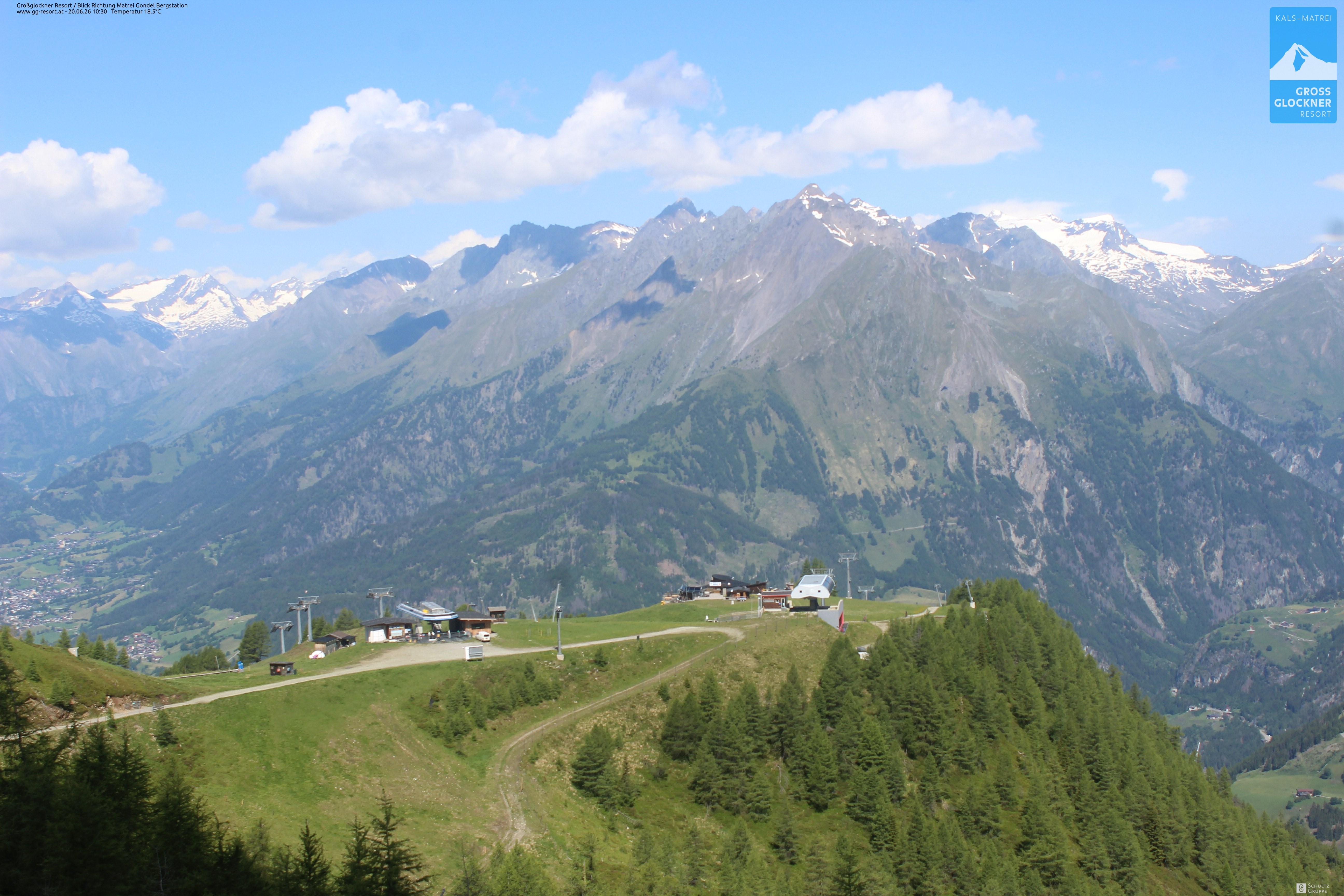 Archiv Foto Webcam Goldried-Gondelbahn Bergstation