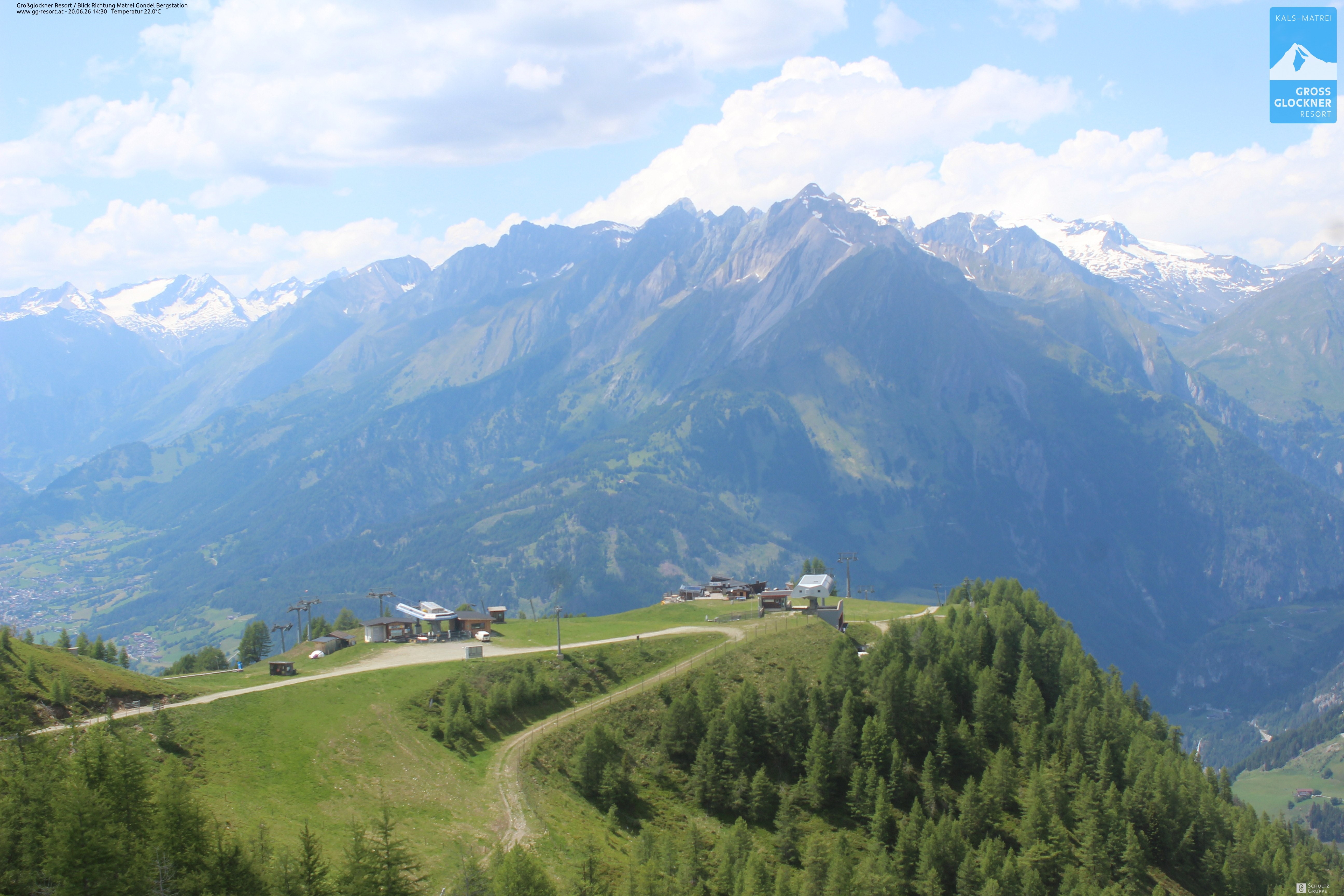 Archiv Foto Webcam Goldried-Gondelbahn Bergstation