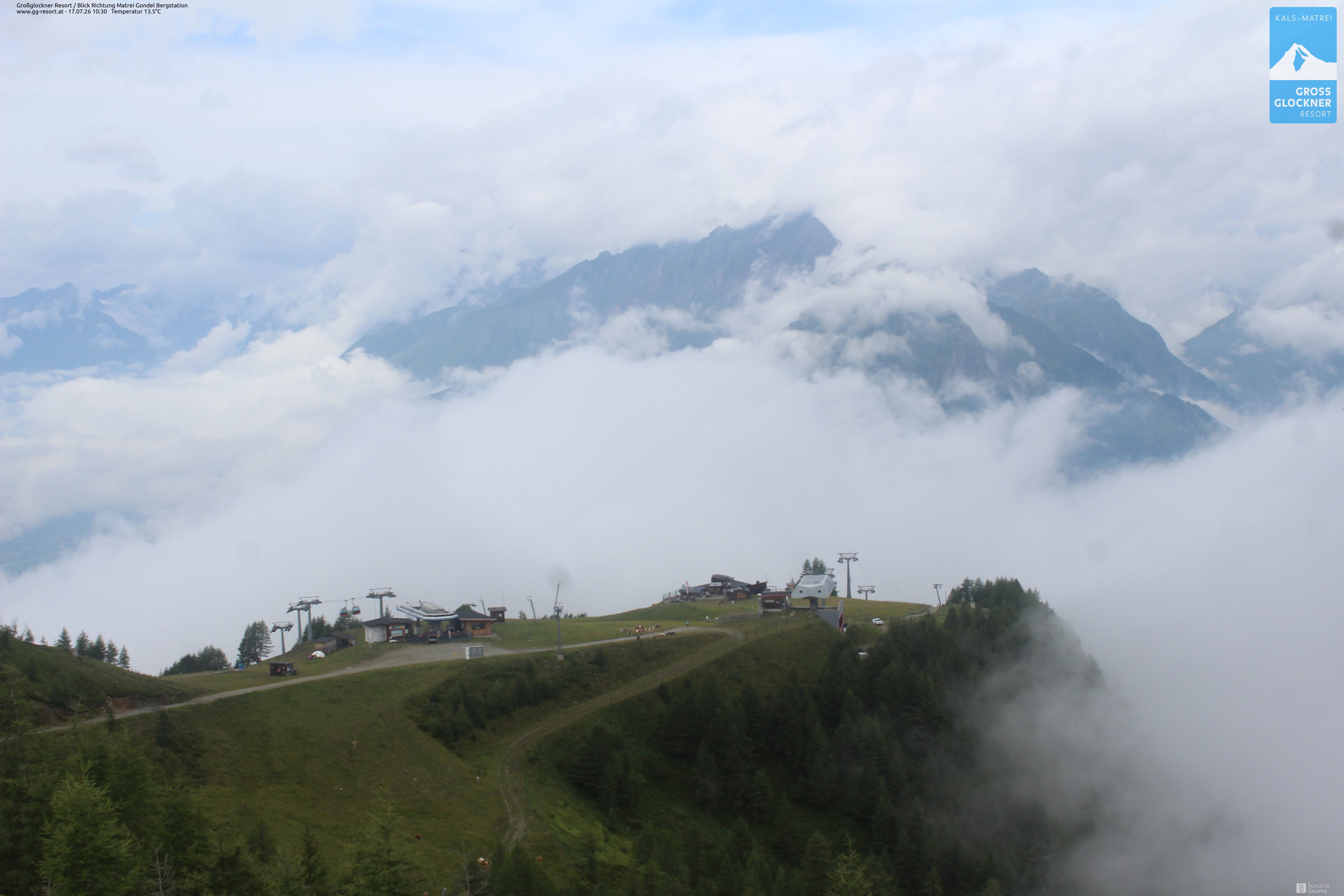 Archiv Foto Webcam Goldried-Gondelbahn Bergstation