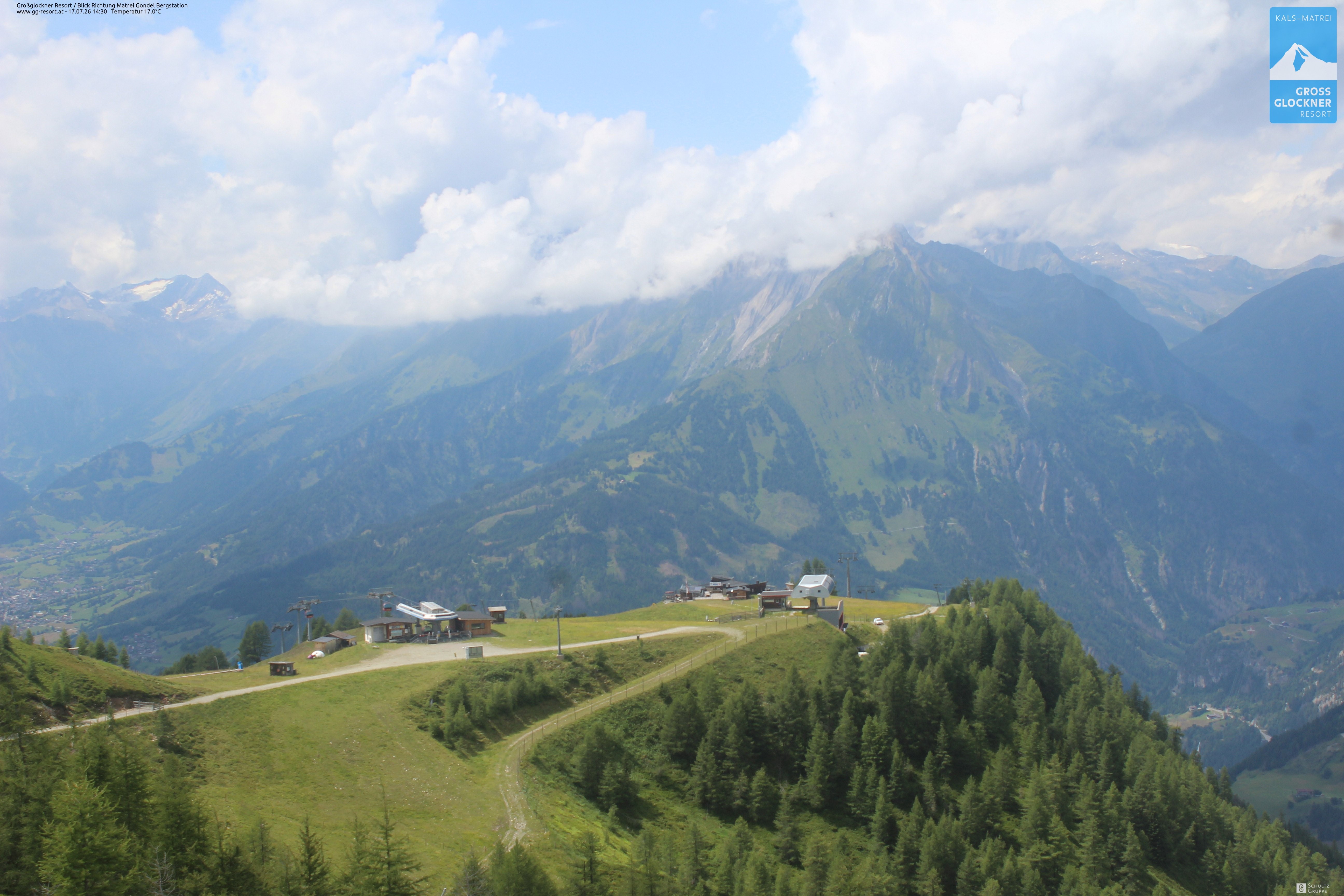Archiv Foto Webcam Goldried-Gondelbahn Bergstation