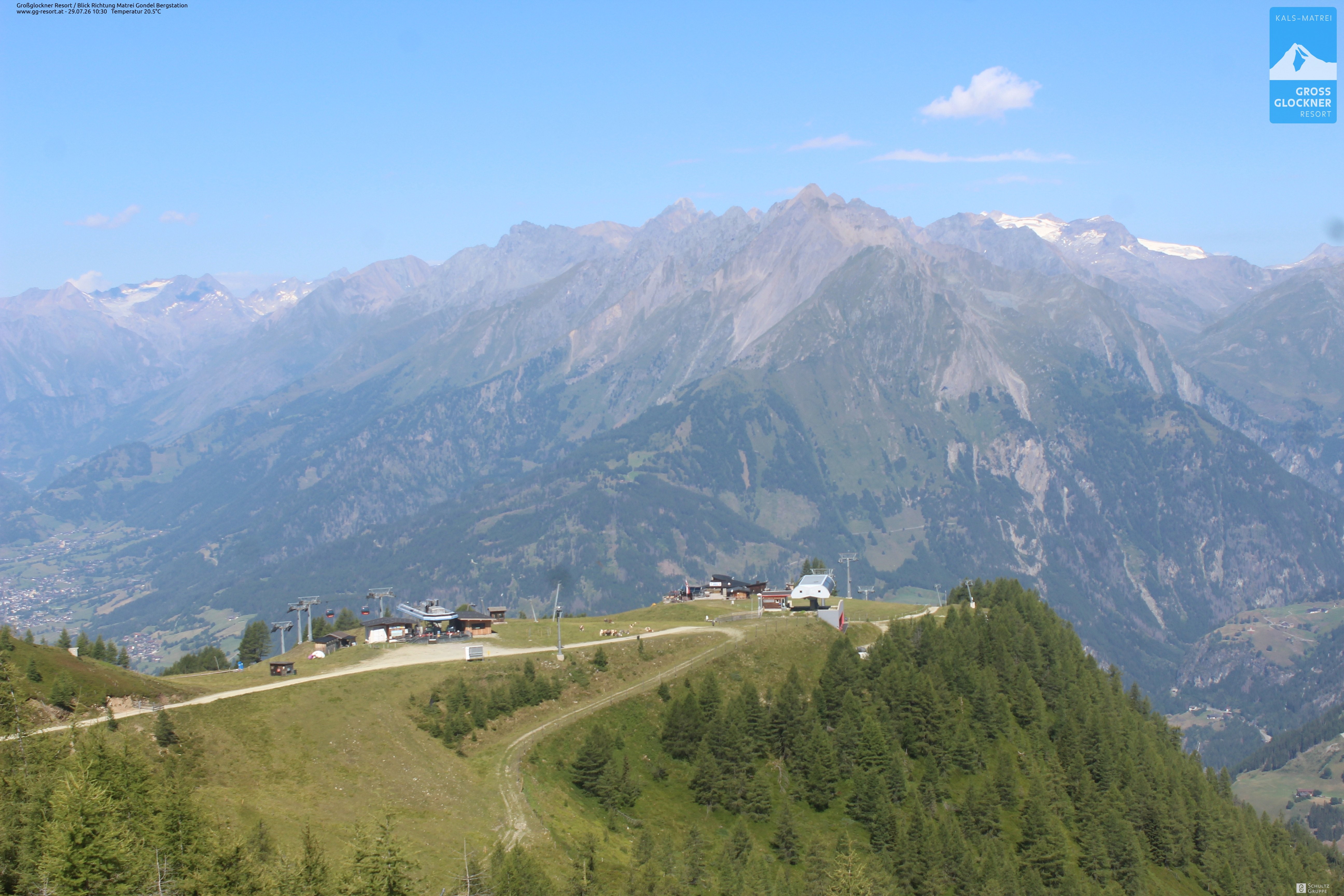 Archiv Foto Webcam Goldried-Gondelbahn Bergstation