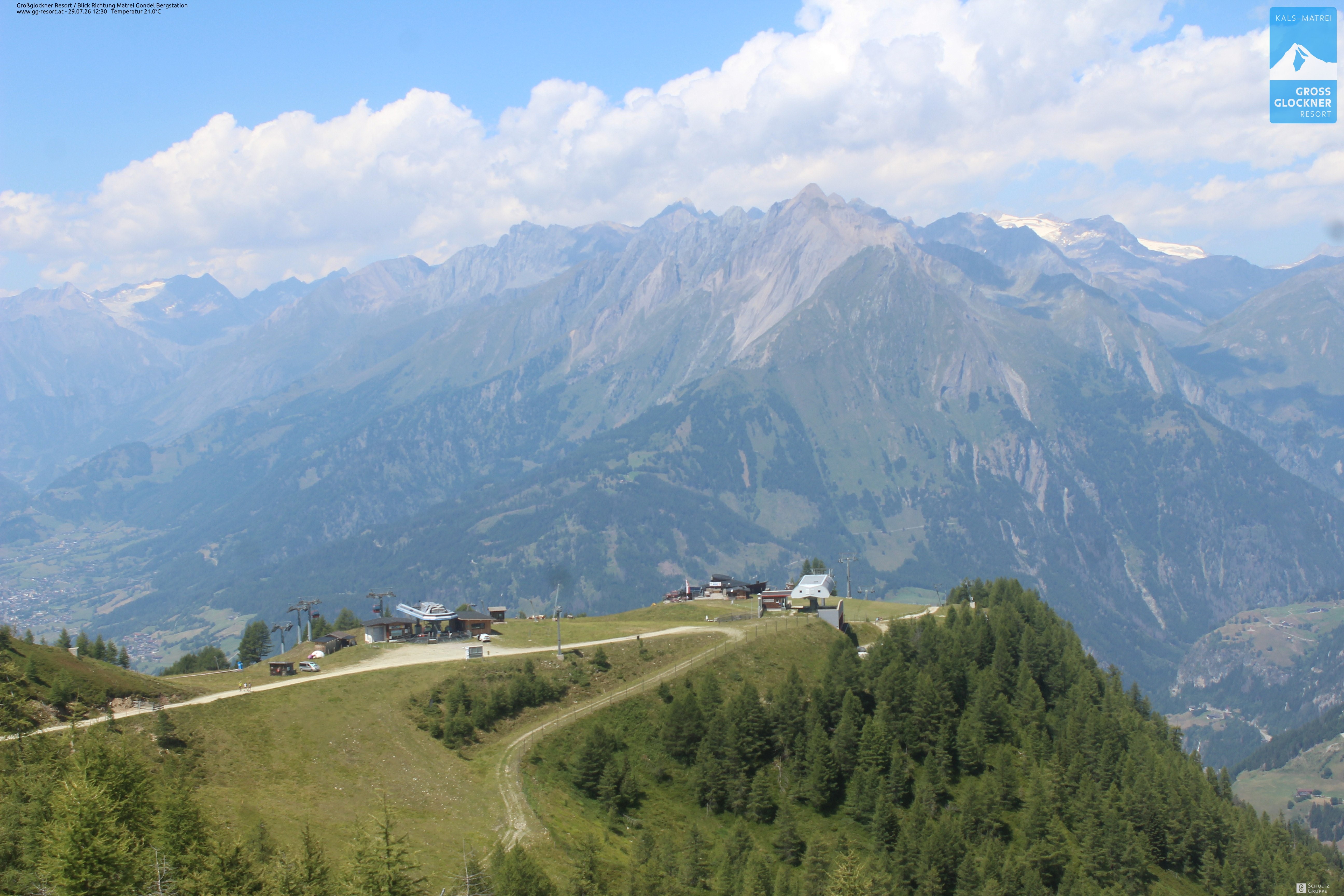 Archiv Foto Webcam Goldried-Gondelbahn Bergstation
