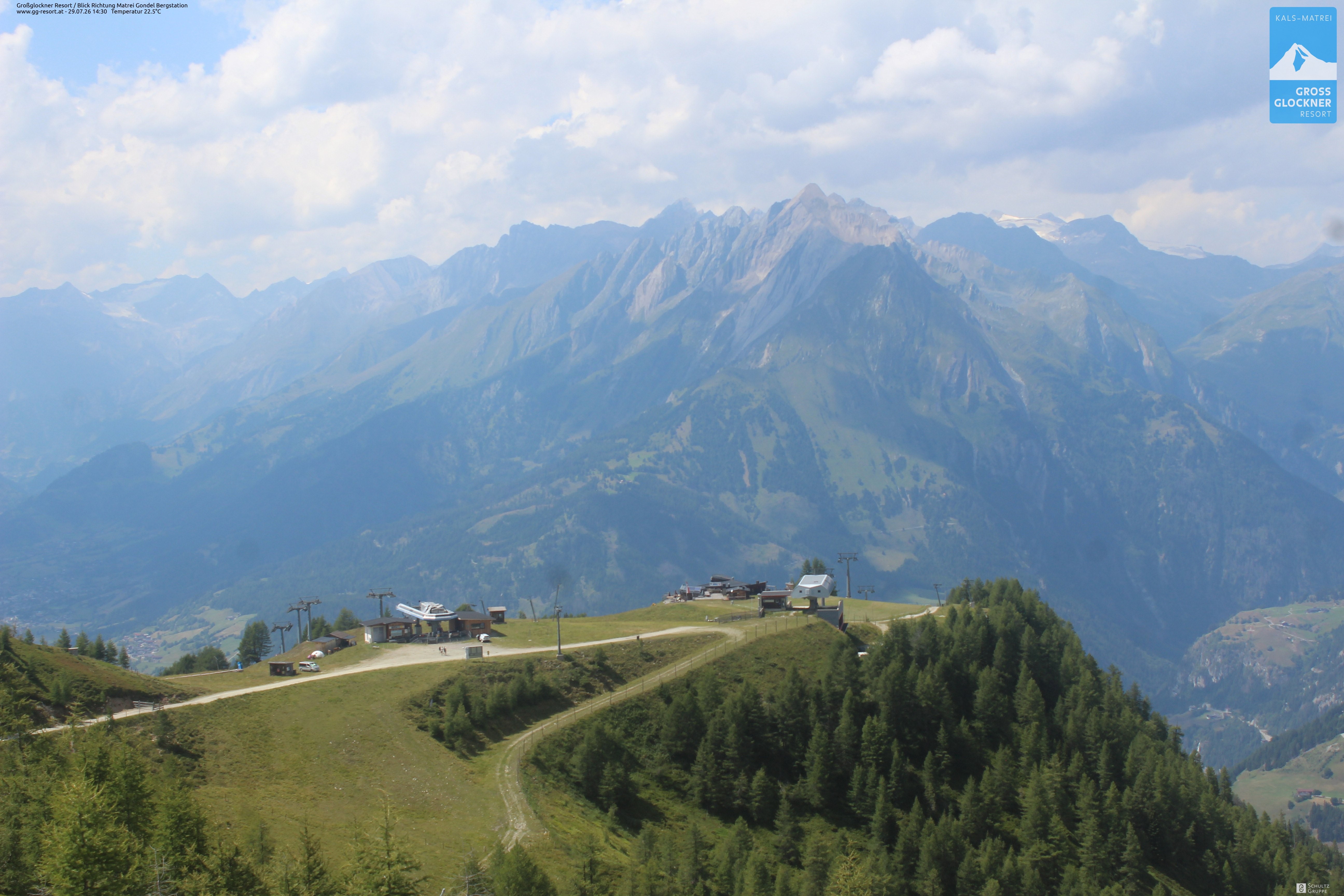 Archiv Foto Webcam Goldried-Gondelbahn Bergstation
